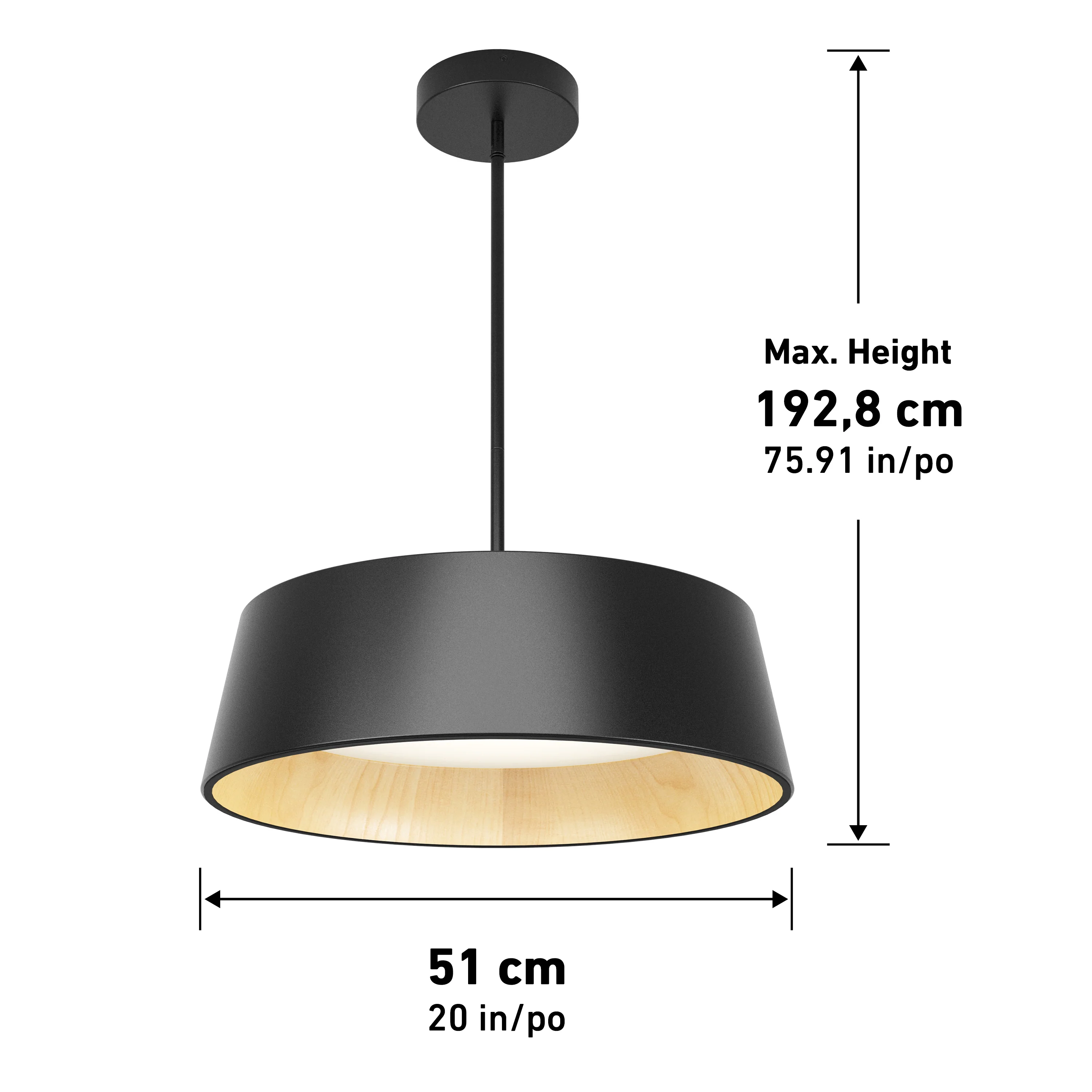 Alton modern LED pendant light 5 CCT - Image 13