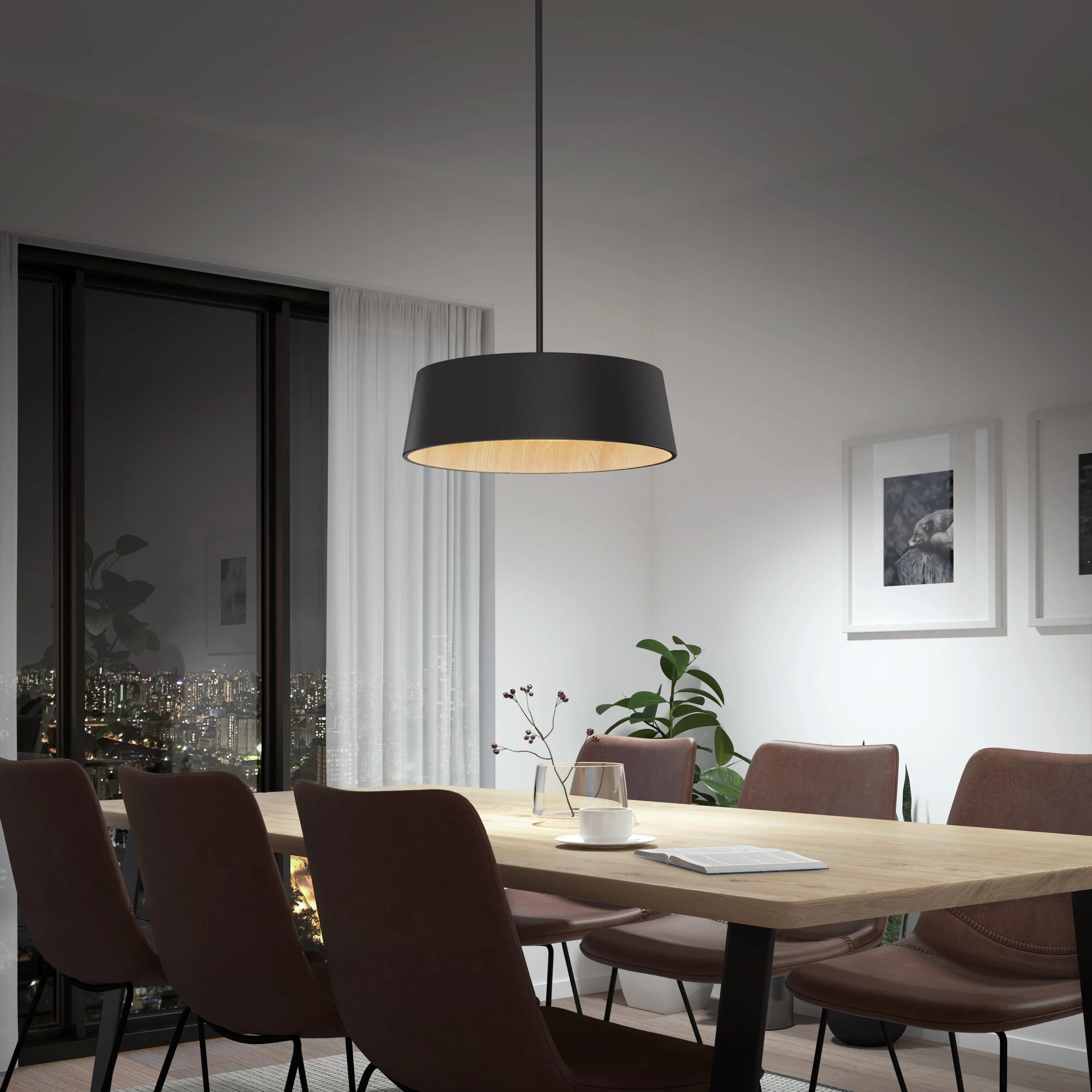 Alton modern LED pendant light 5 CCT - Image 2