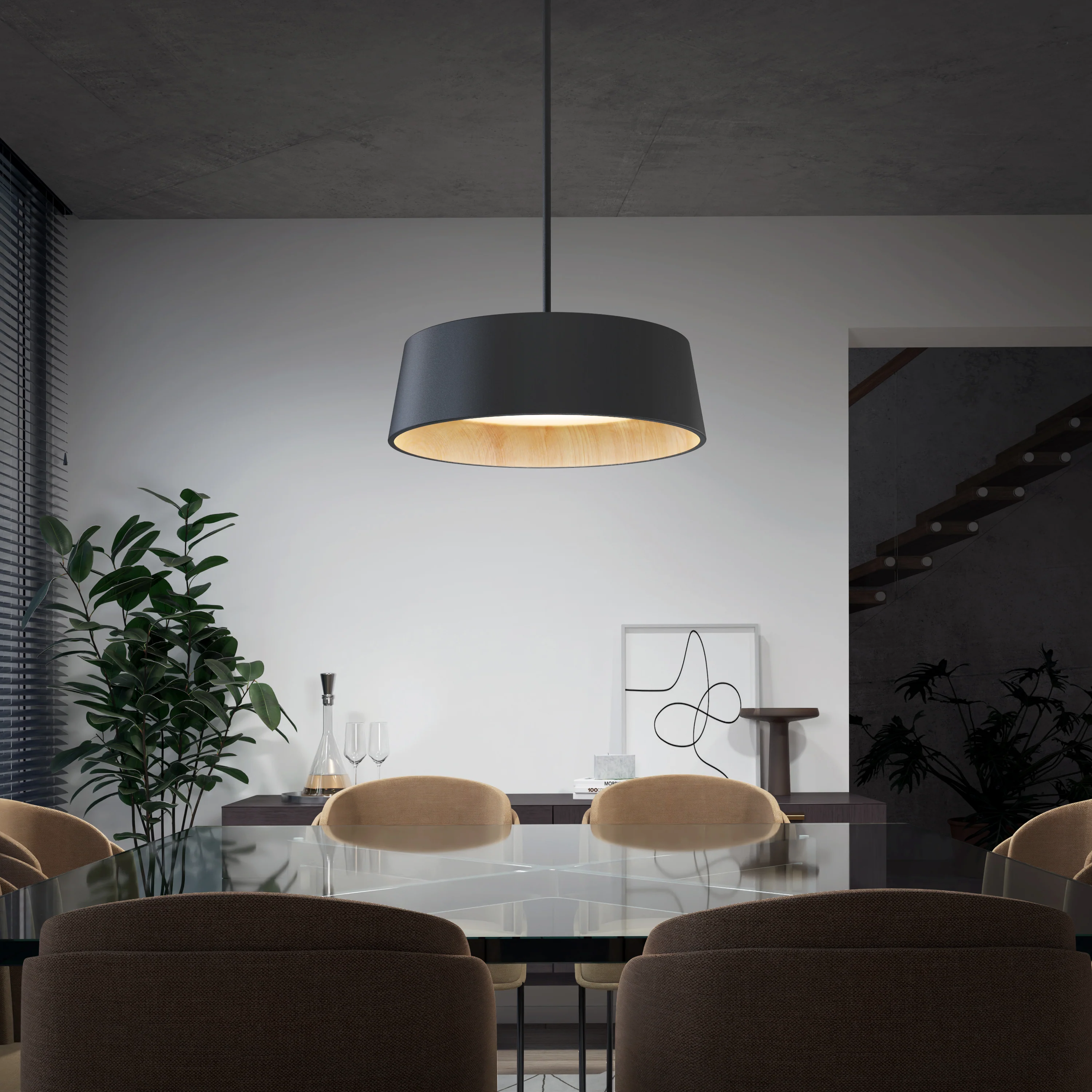 Alton modern LED pendant light 5 CCT - Image 9