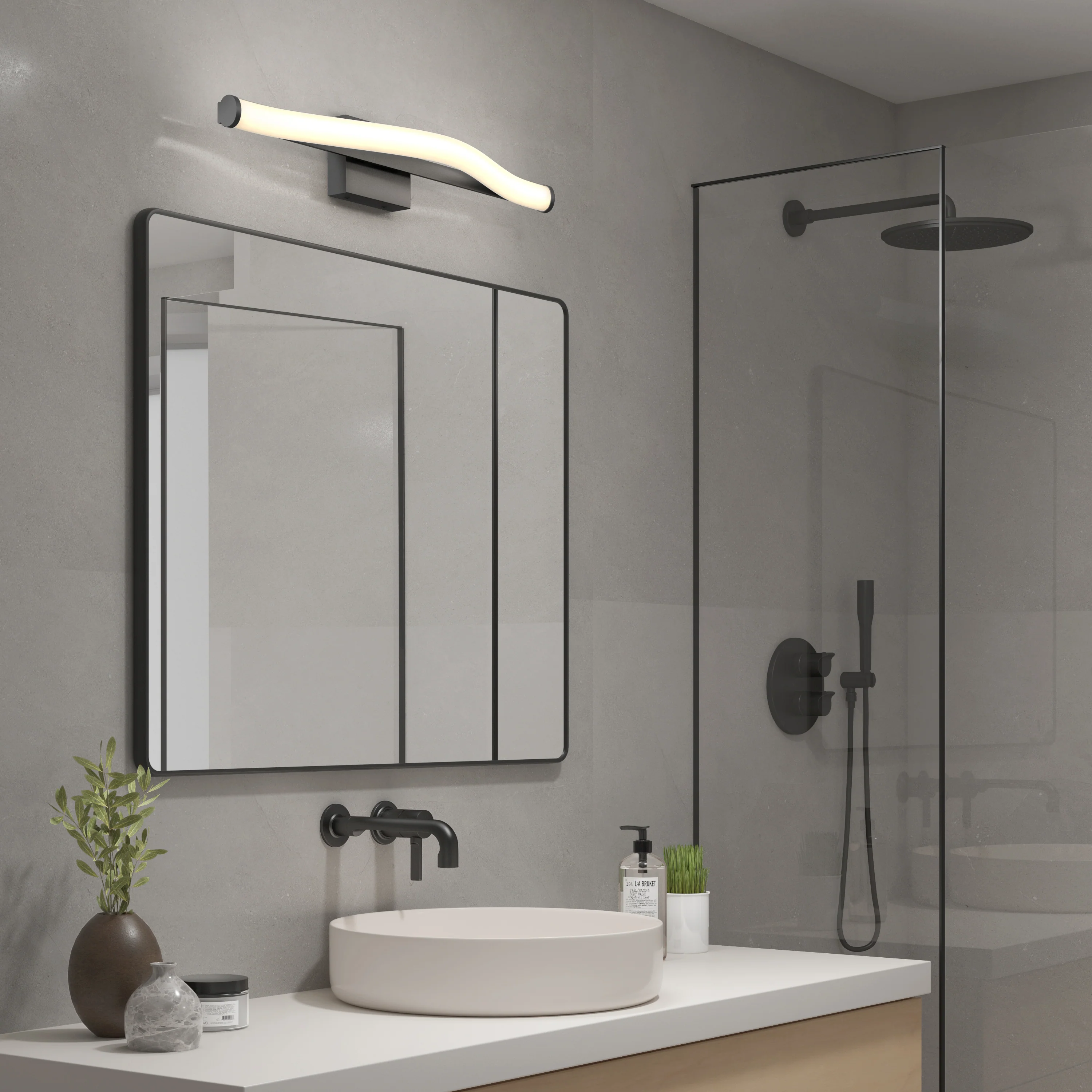 Arc modern LED bathroom vanity light 5 CCT - Image 14
