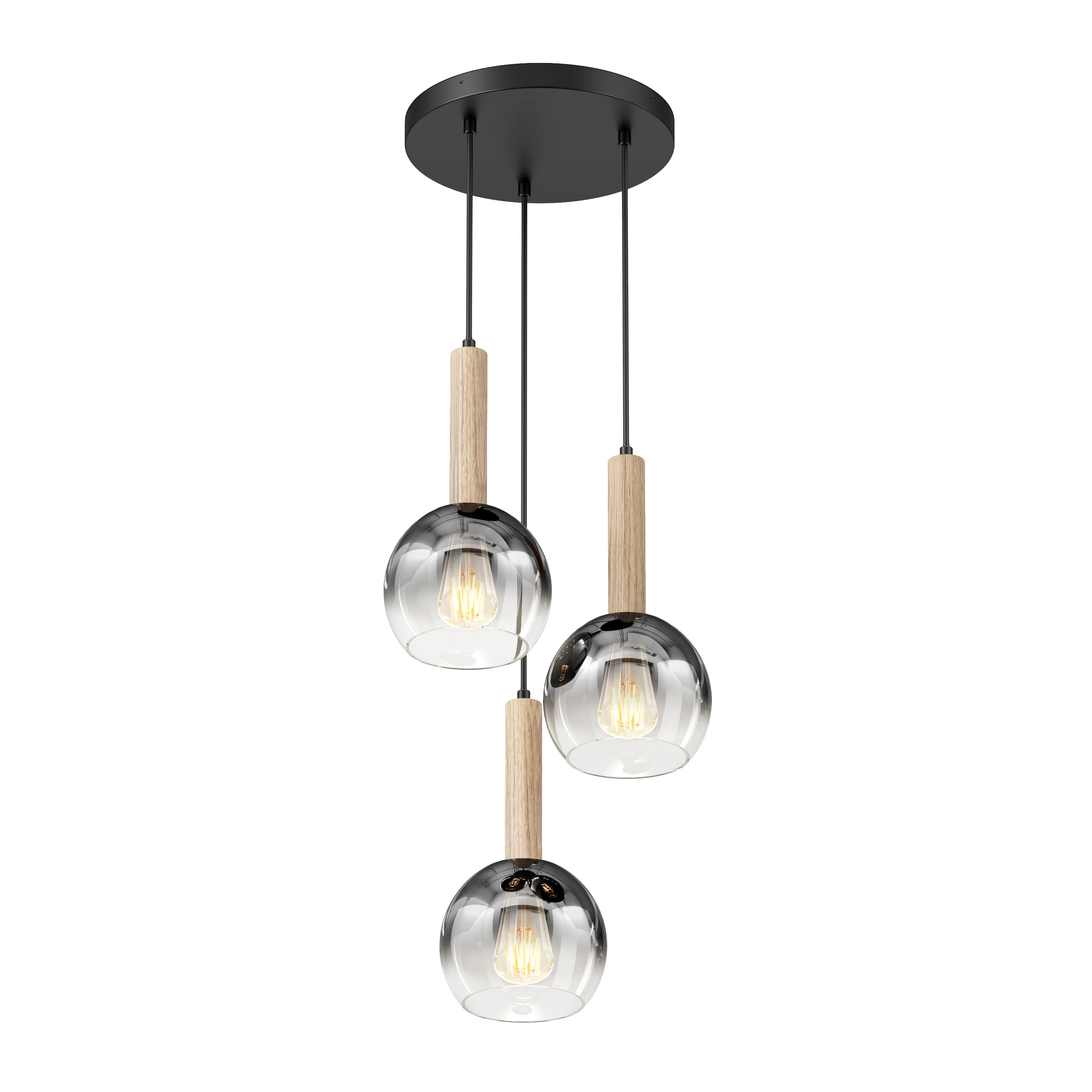 Ardel Spiral 3-Light Pendant without Bulbs - Image 25