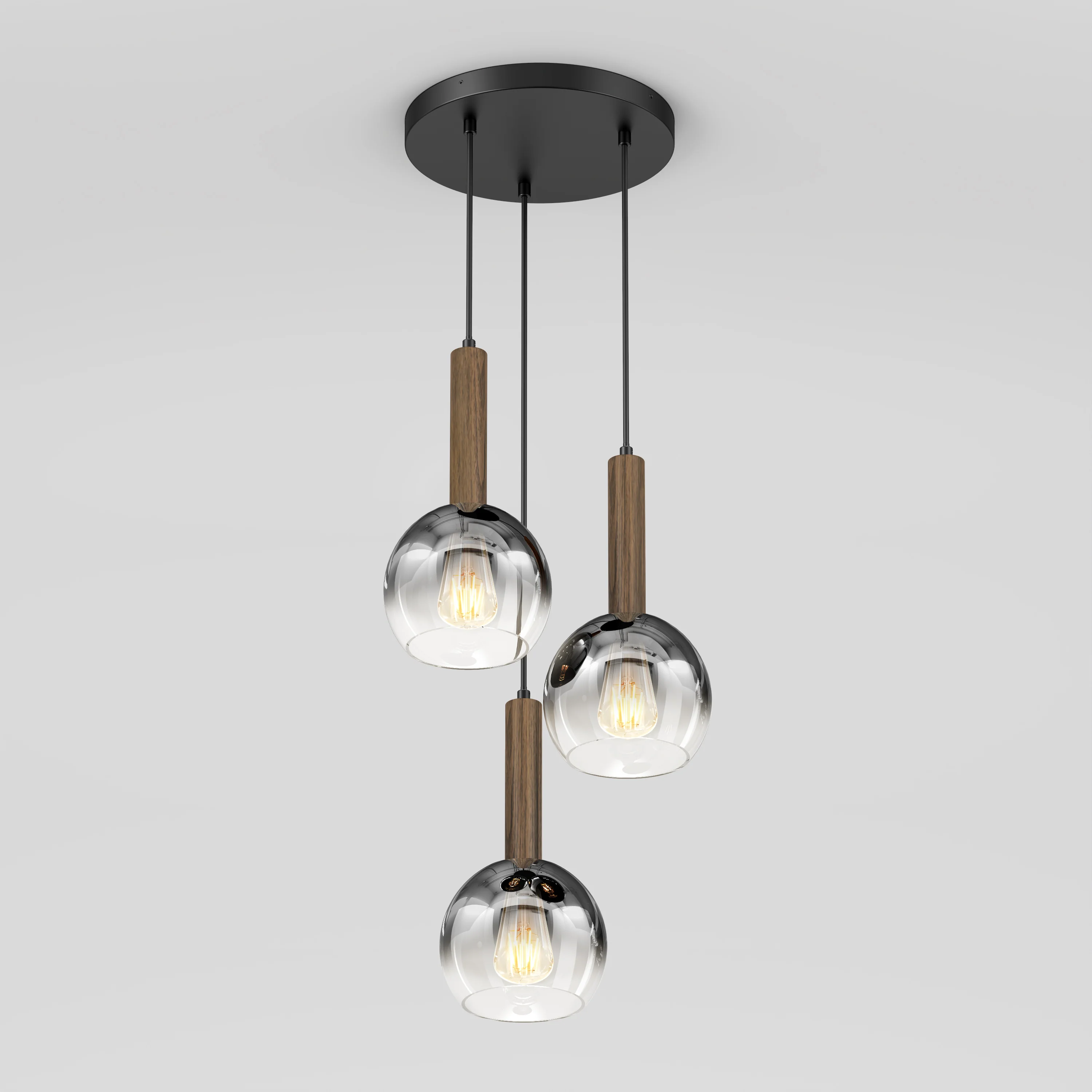 Ardel Spiral 3-Light Pendant without Bulbs - Image 3