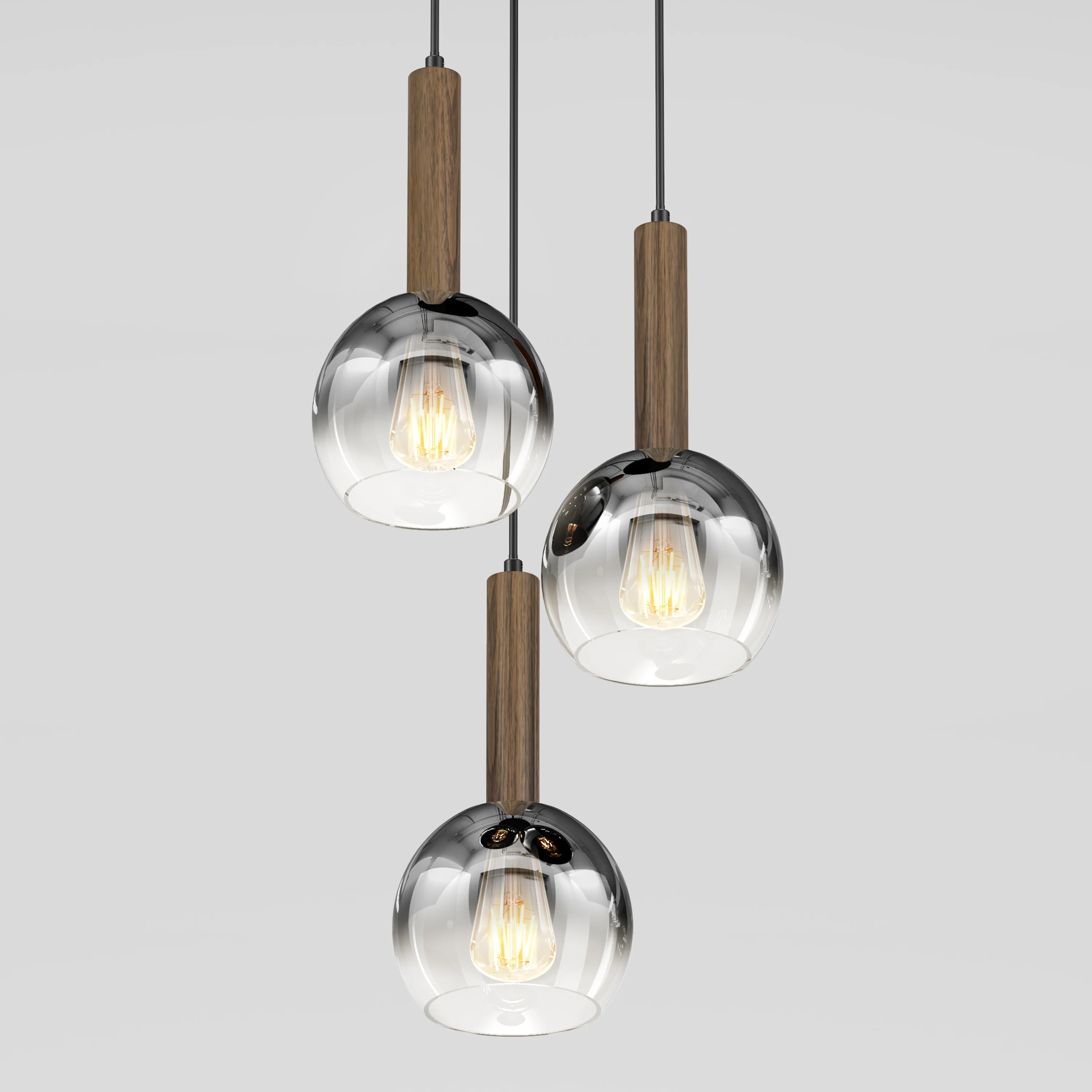 Ardel Spiral 3-Light Pendant without Bulbs - Image 4