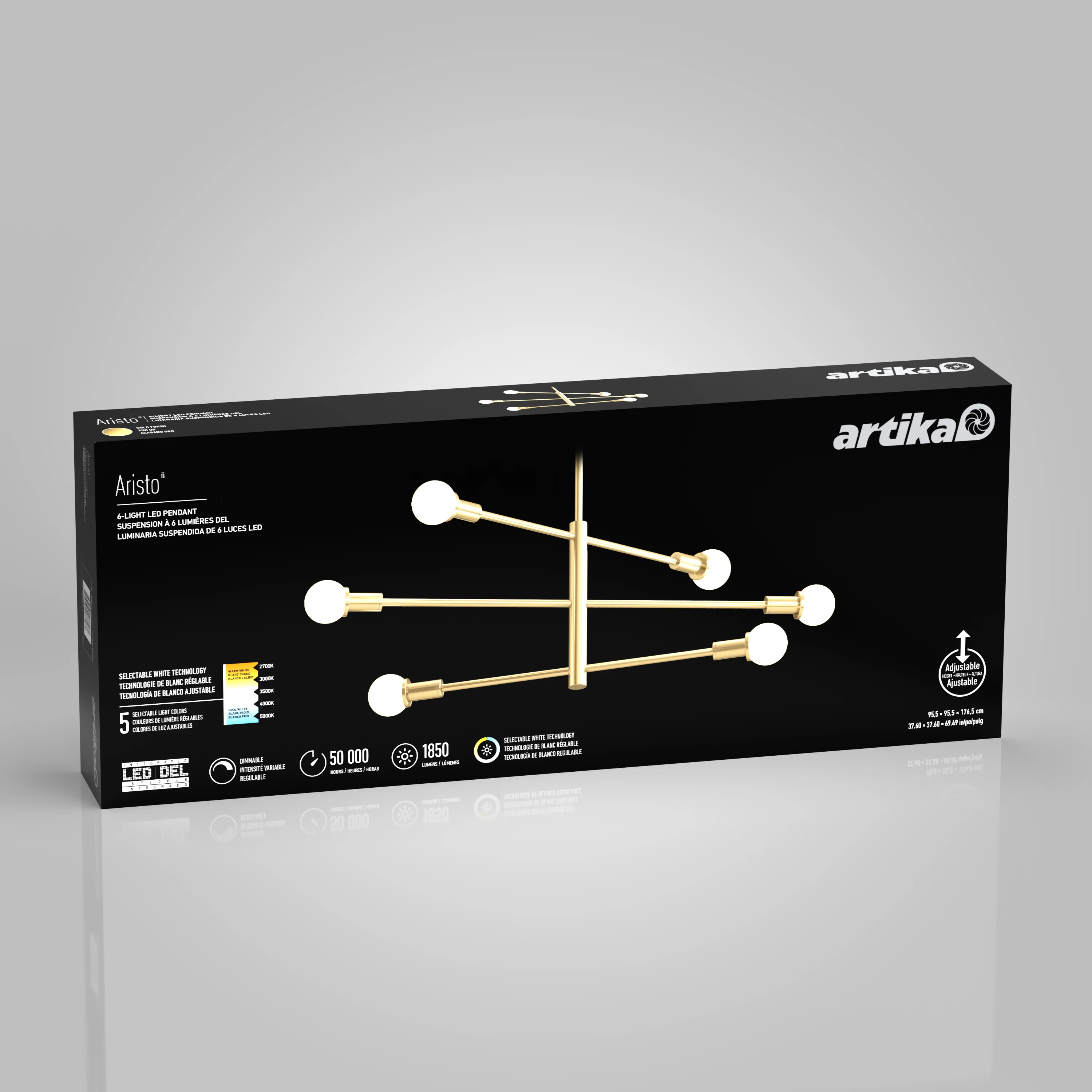 Aristo LED pendant light 5 CCT - Image 12