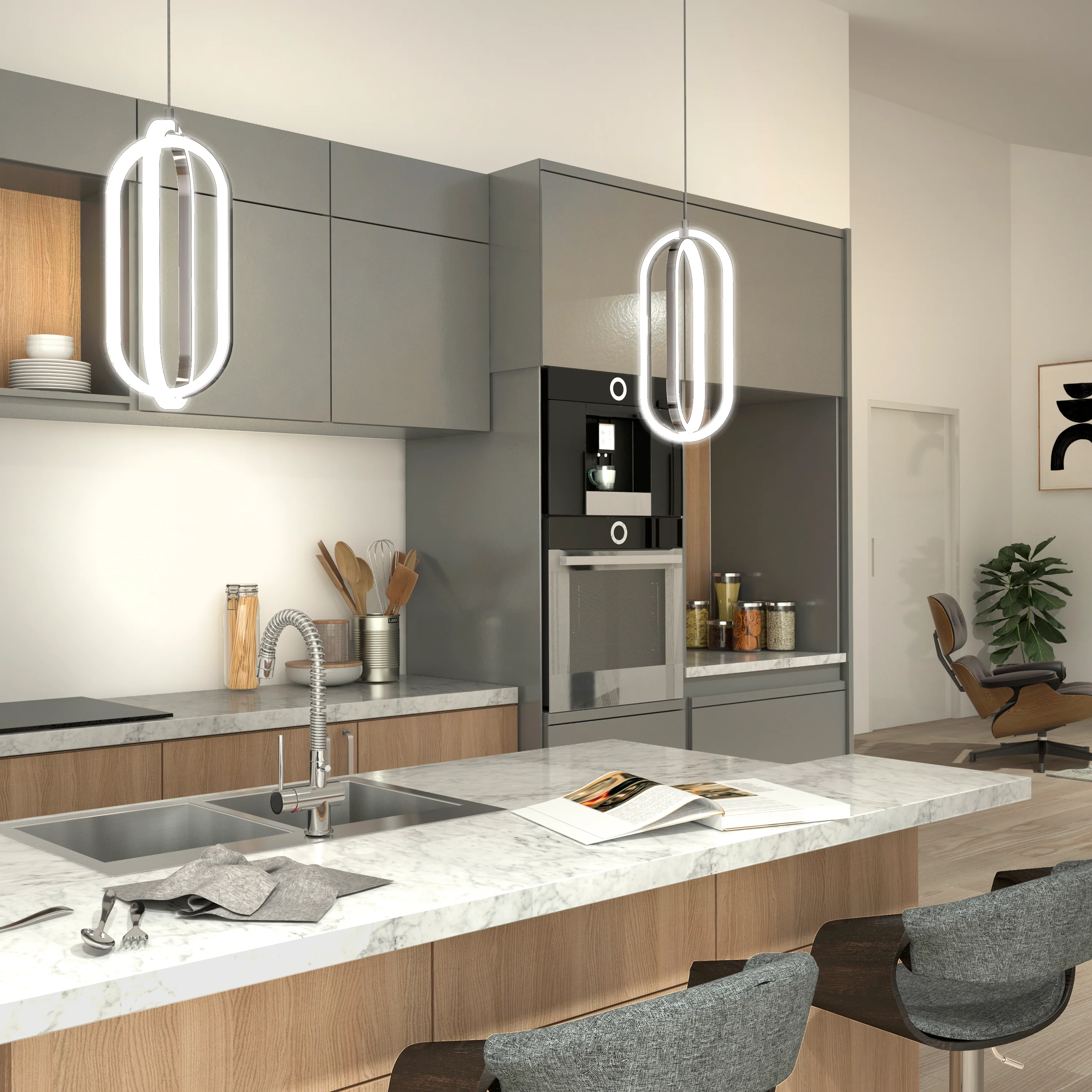Arlo 1-light LED pendant - Image 2