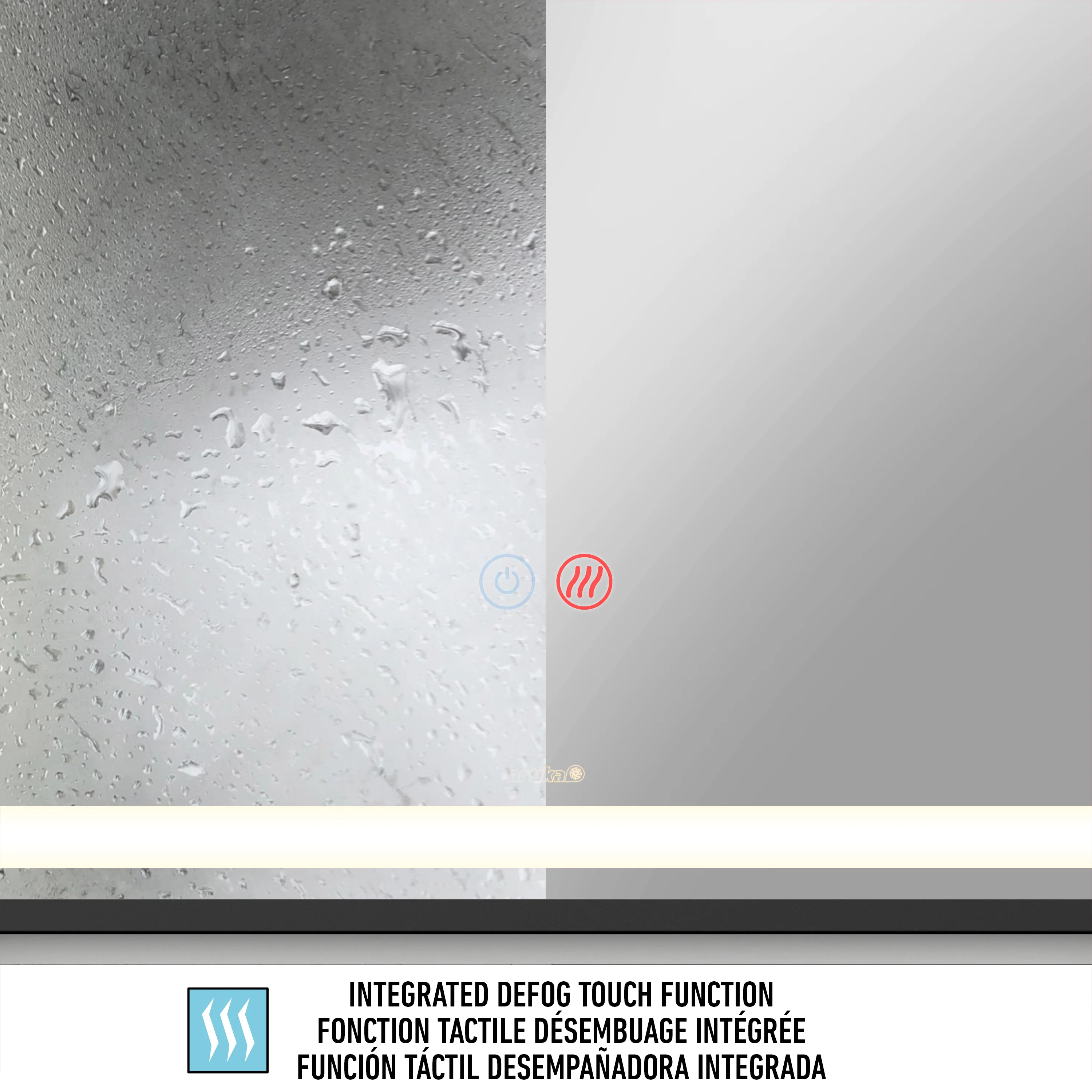 Arturo 20 in. x 32 in. LED mirror 3 CCT with defogger - Image 6