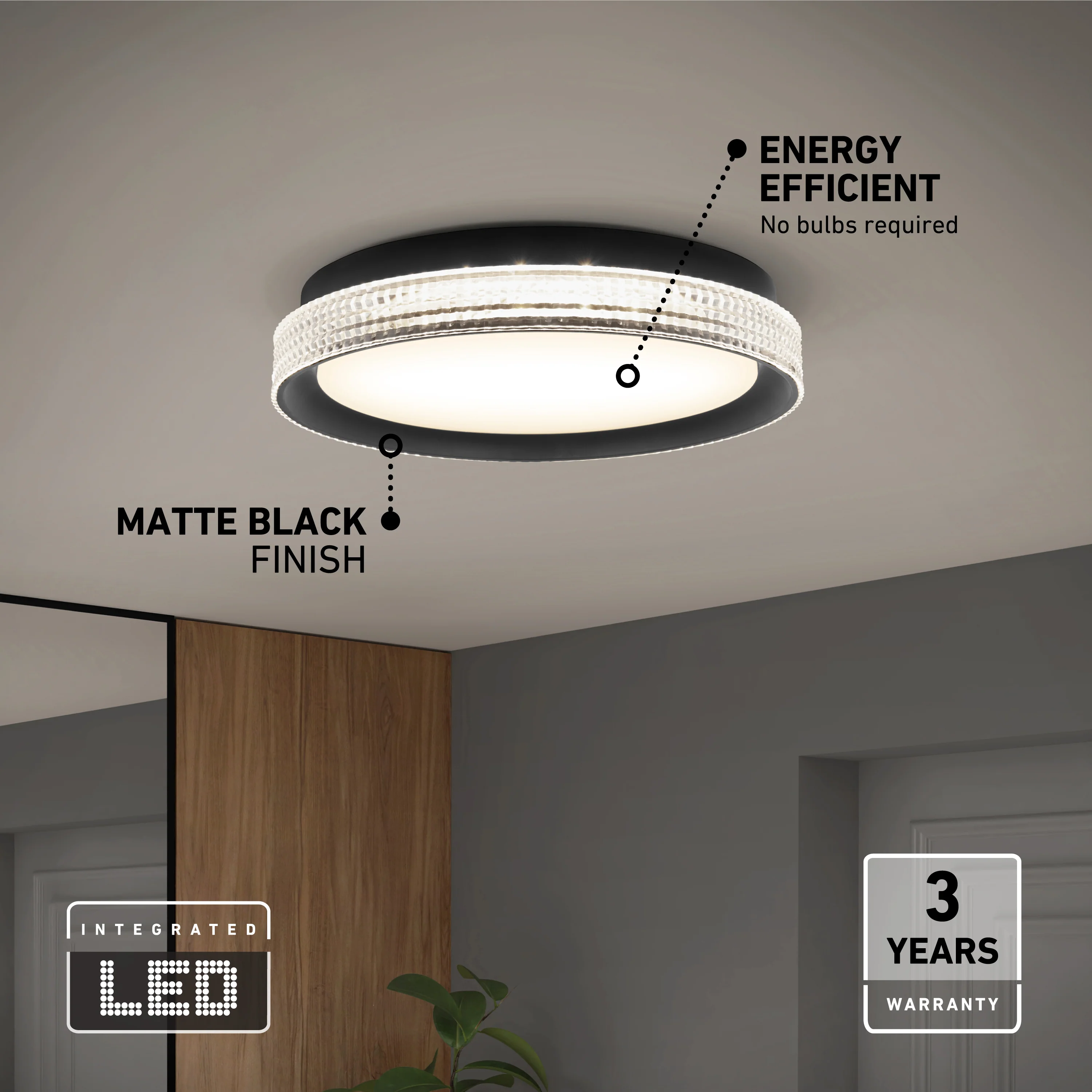 Aston 15 in. LED modern flush mount light 5 CCT - Image 10