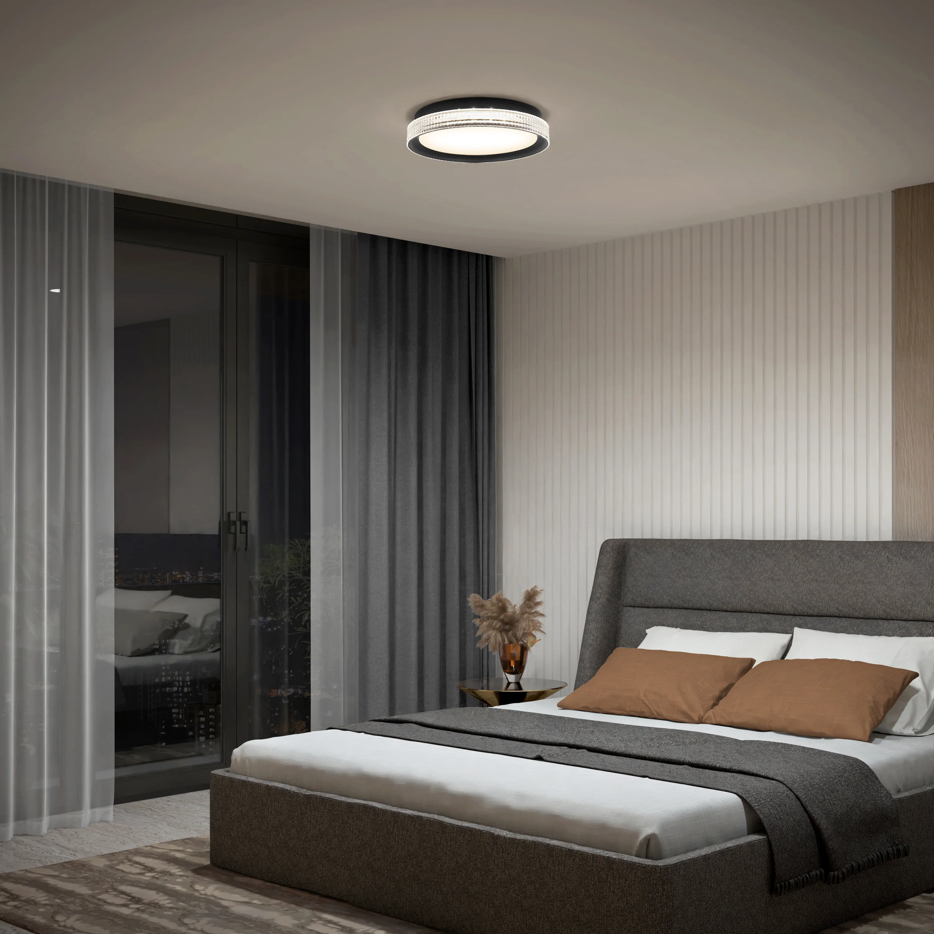 Aston 15 in. LED modern flush mount light 5 CCT - Image 2