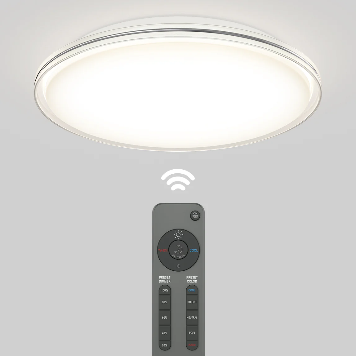 Astrid 16.5 in. LED flush mount light 5 CCT with remote - Image 7