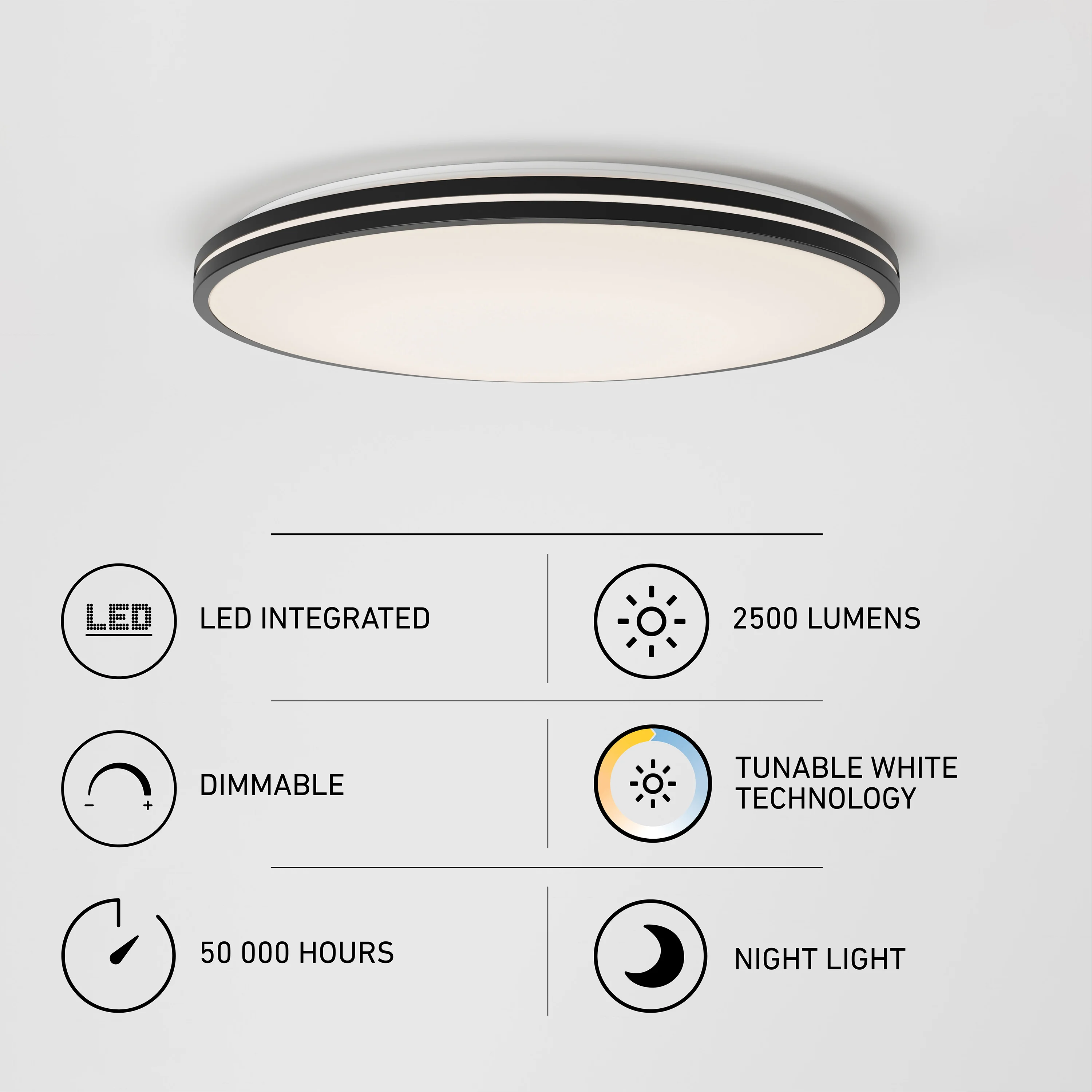 Athos 21 in. LED flush mount light  - with remote - Image 10