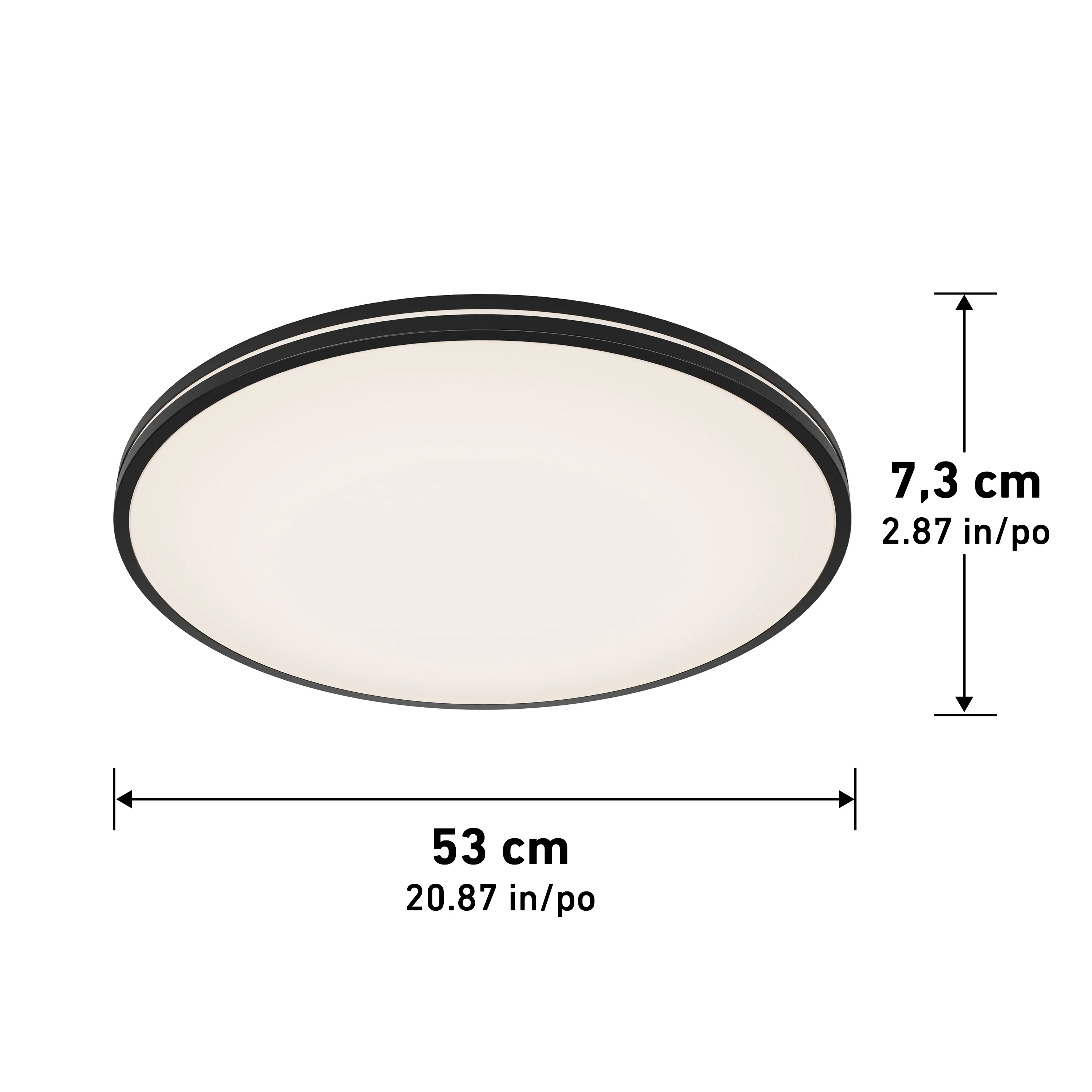 Athos 21 in. LED flush mount light  - with remote - Image 13