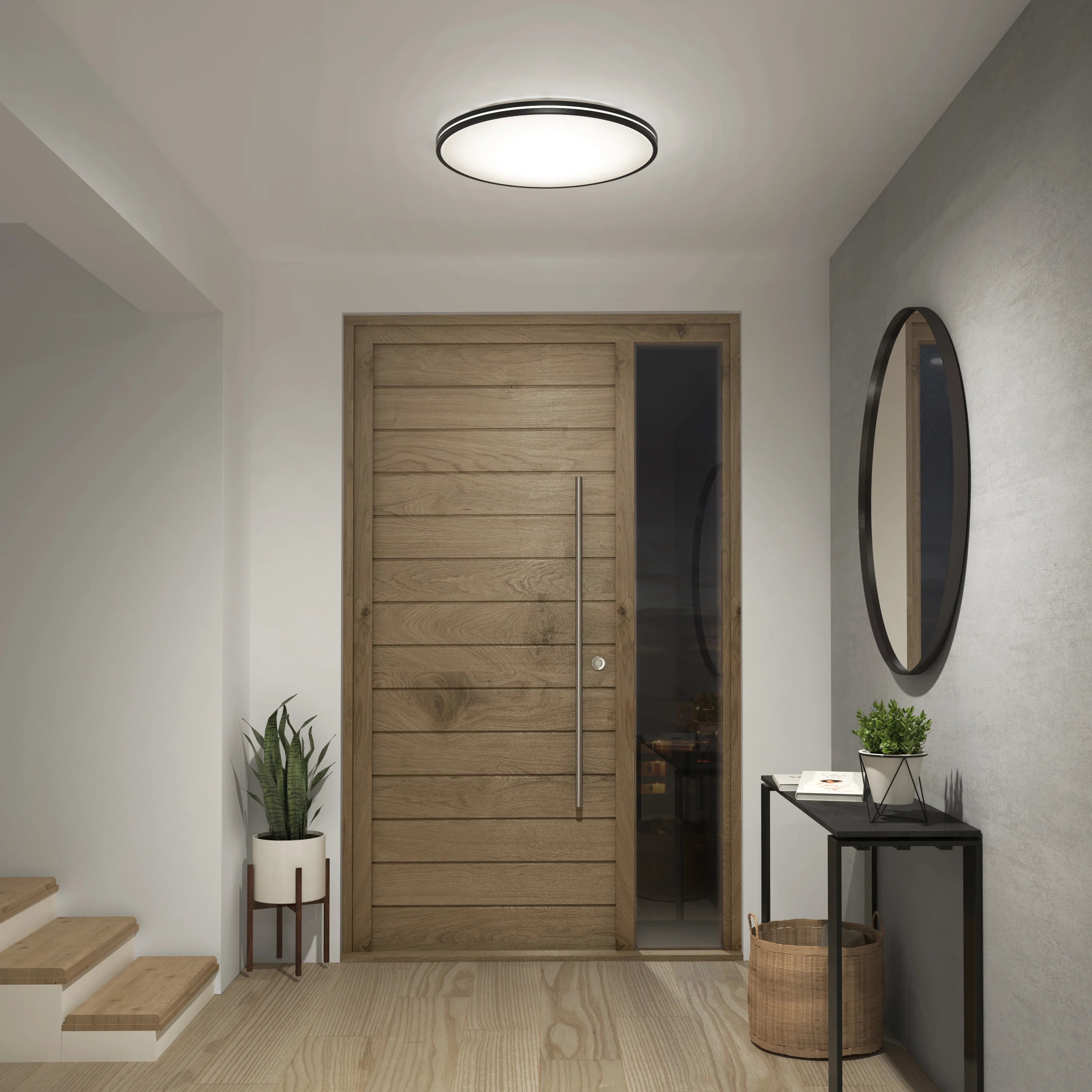 Athos 21 in. LED flush mount light  - with remote - Image 2