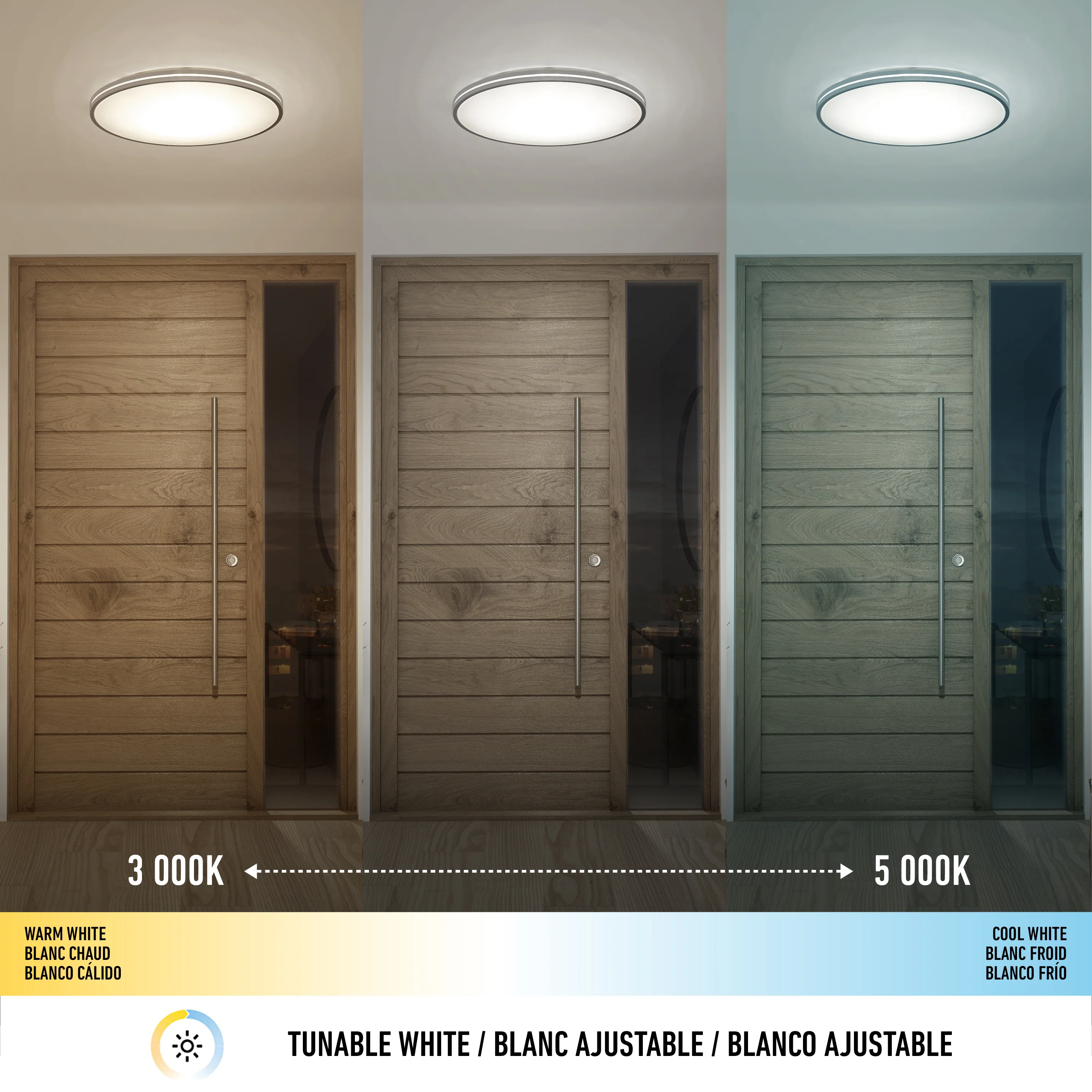 Athos 21 in. LED flush mount light  - with remote - Image 20