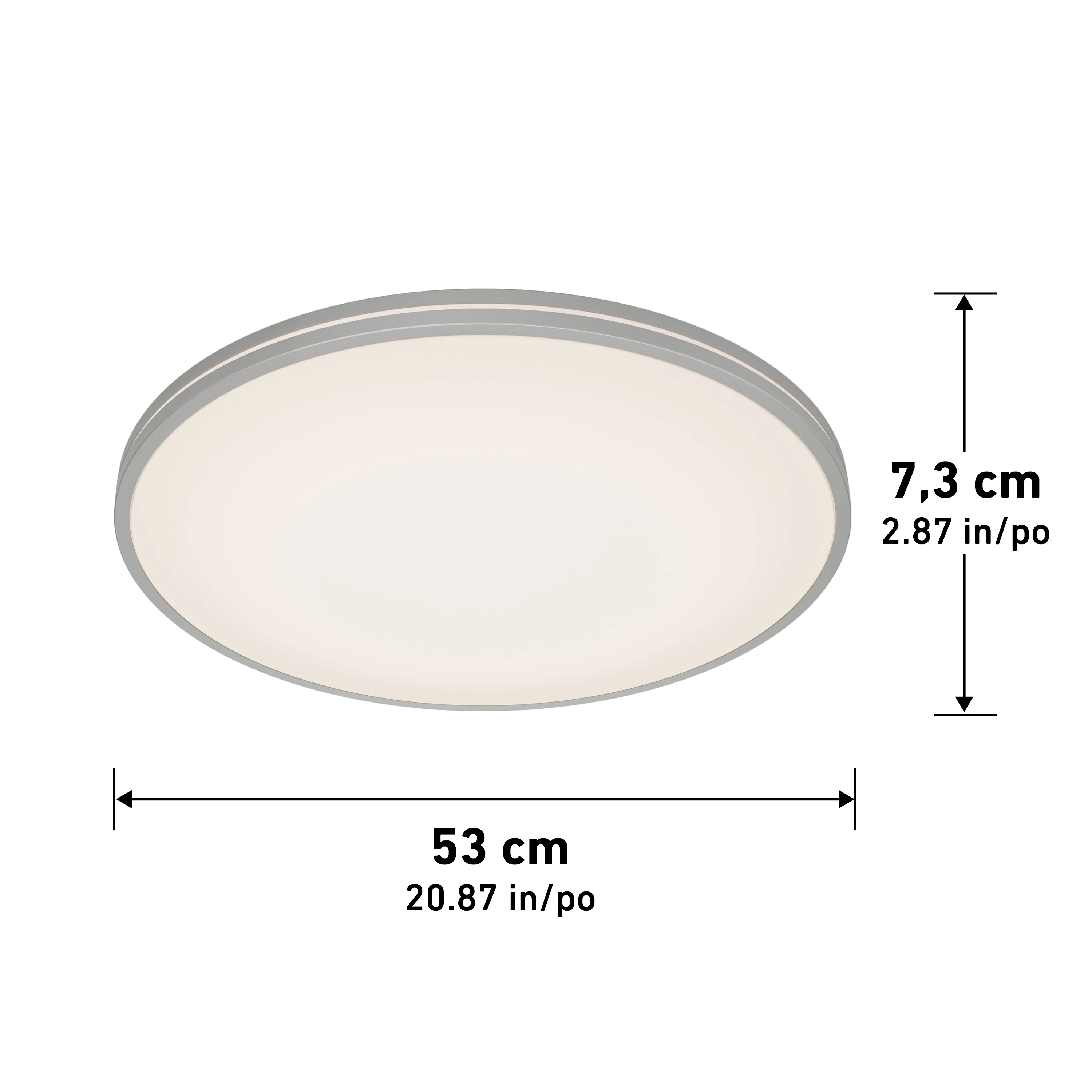 Athos 21 in. LED flush mount light  - with remote - Image 24
