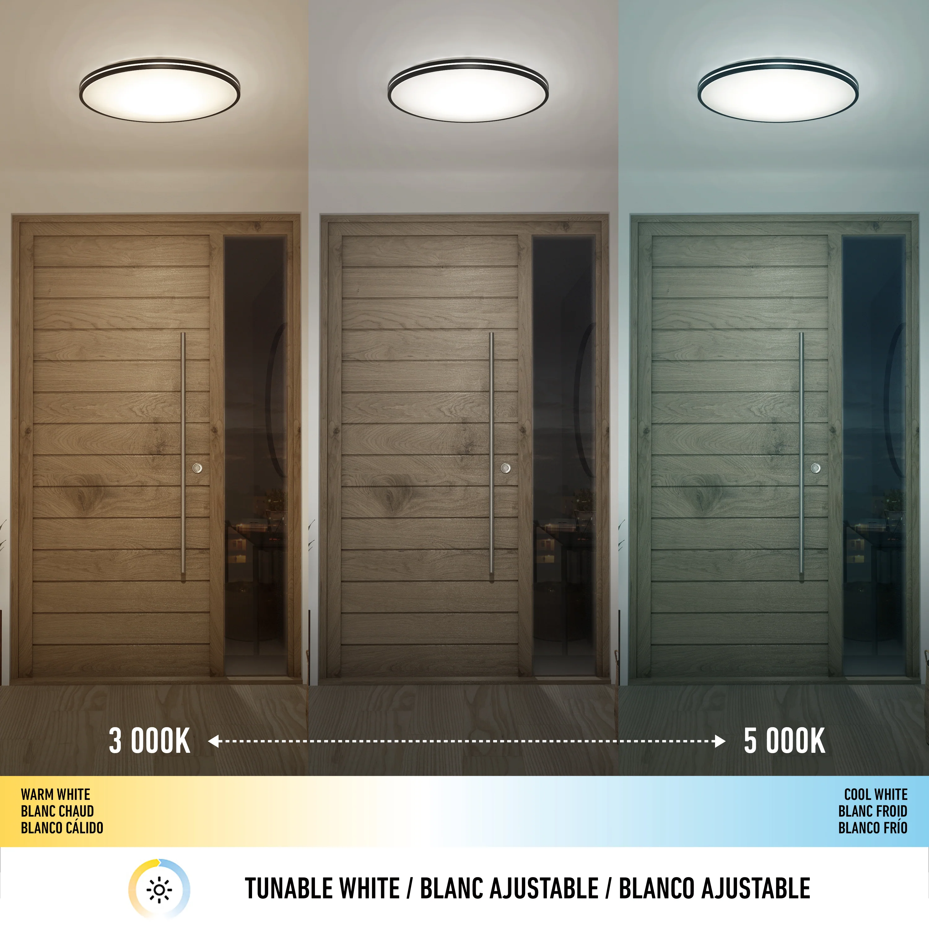 Athos 21 in. LED flush mount light  - with remote - Image 7