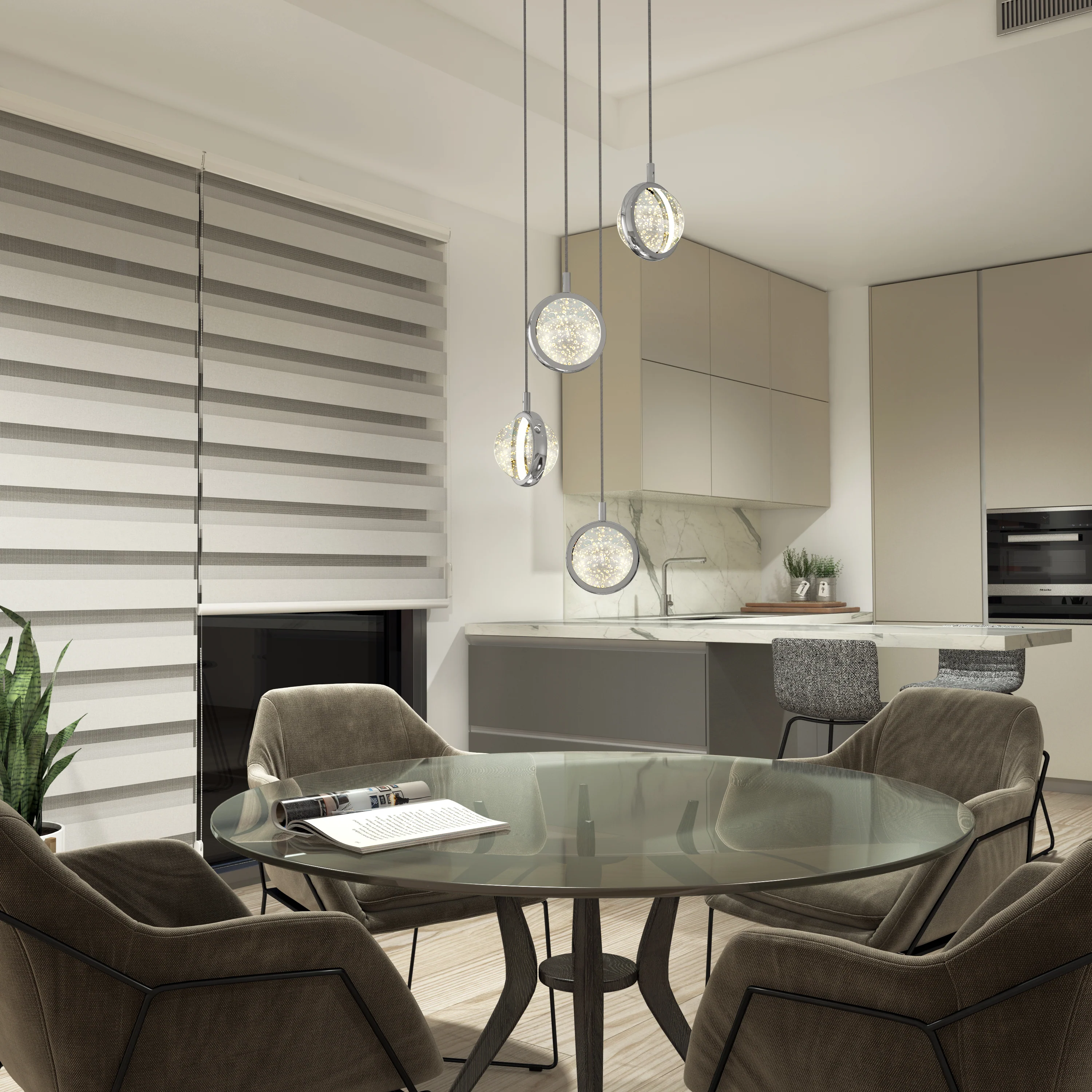 Avalon 4-light LED pendant - Image 13