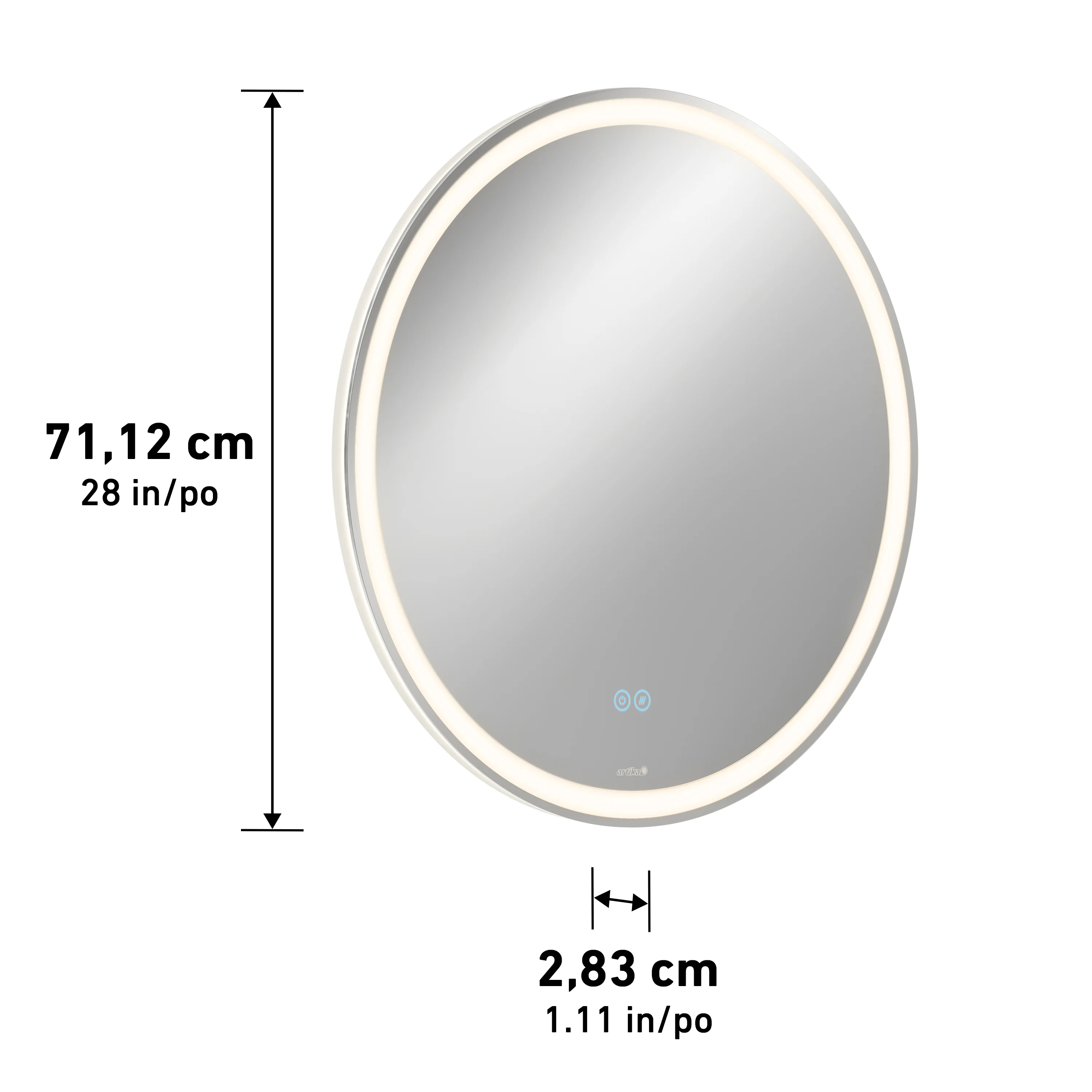 Ayla 28 in. LED mirror 3 CCT with defogger - Image 14