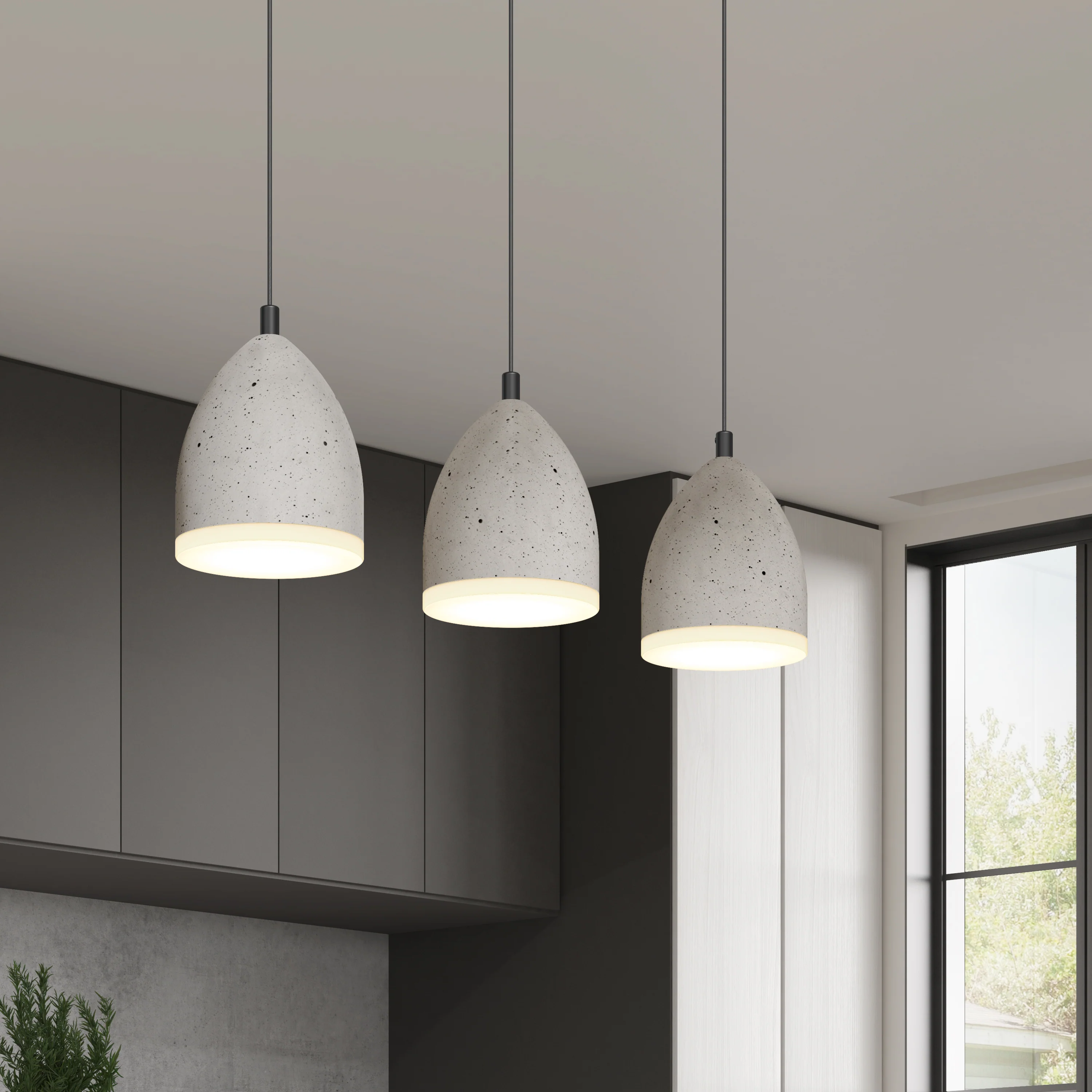 Bergen 3-light LED pendant light - Image 12