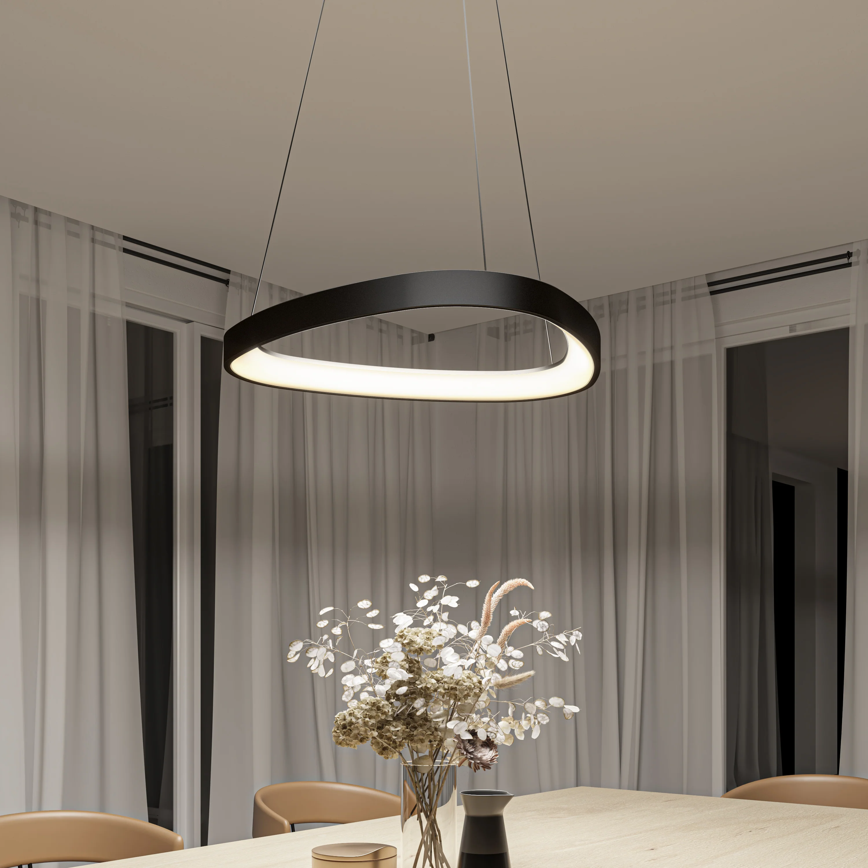 Bjorn modern LED pendant light 5 CCT - Image 12