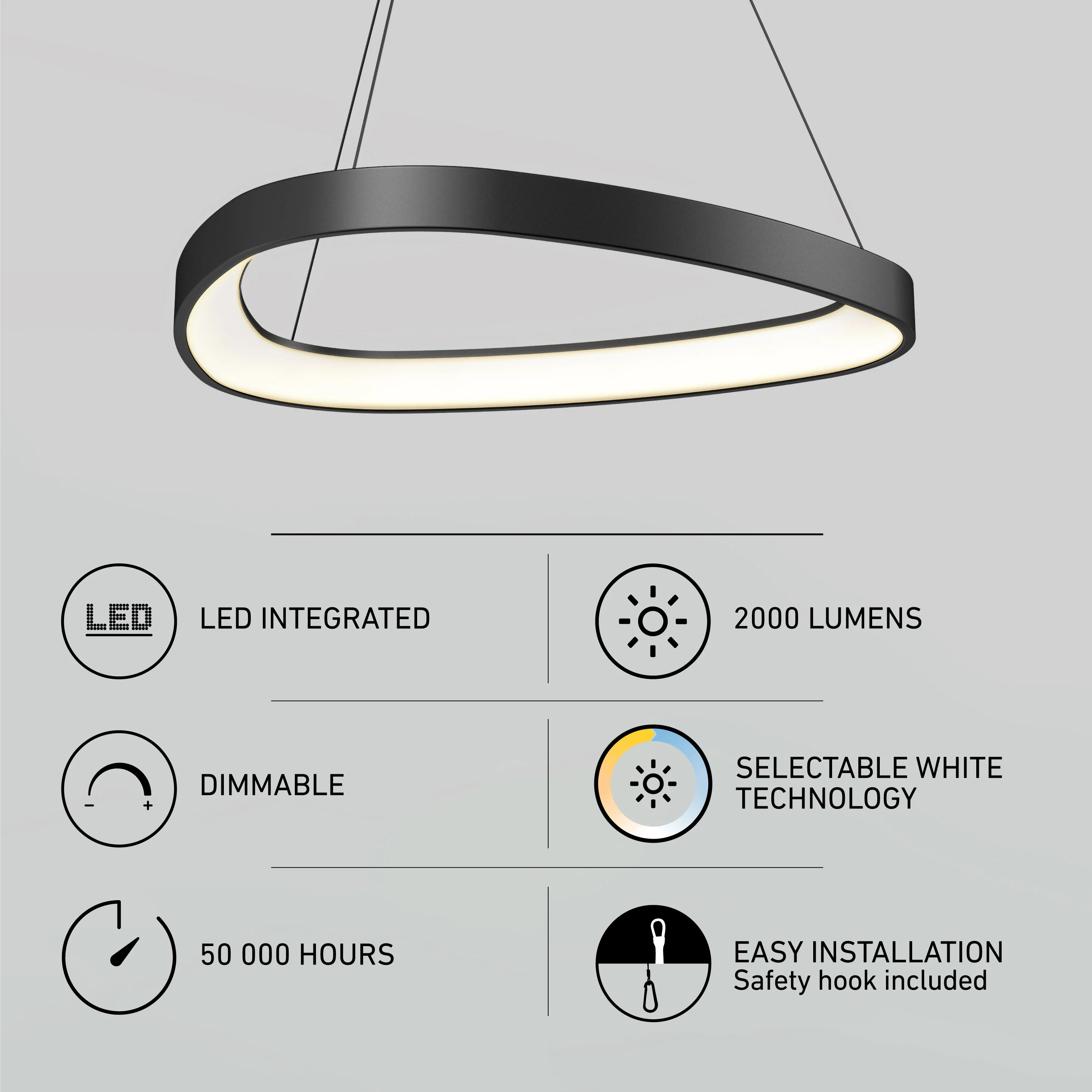 Bjorn modern LED pendant light 5 CCT - Image 14