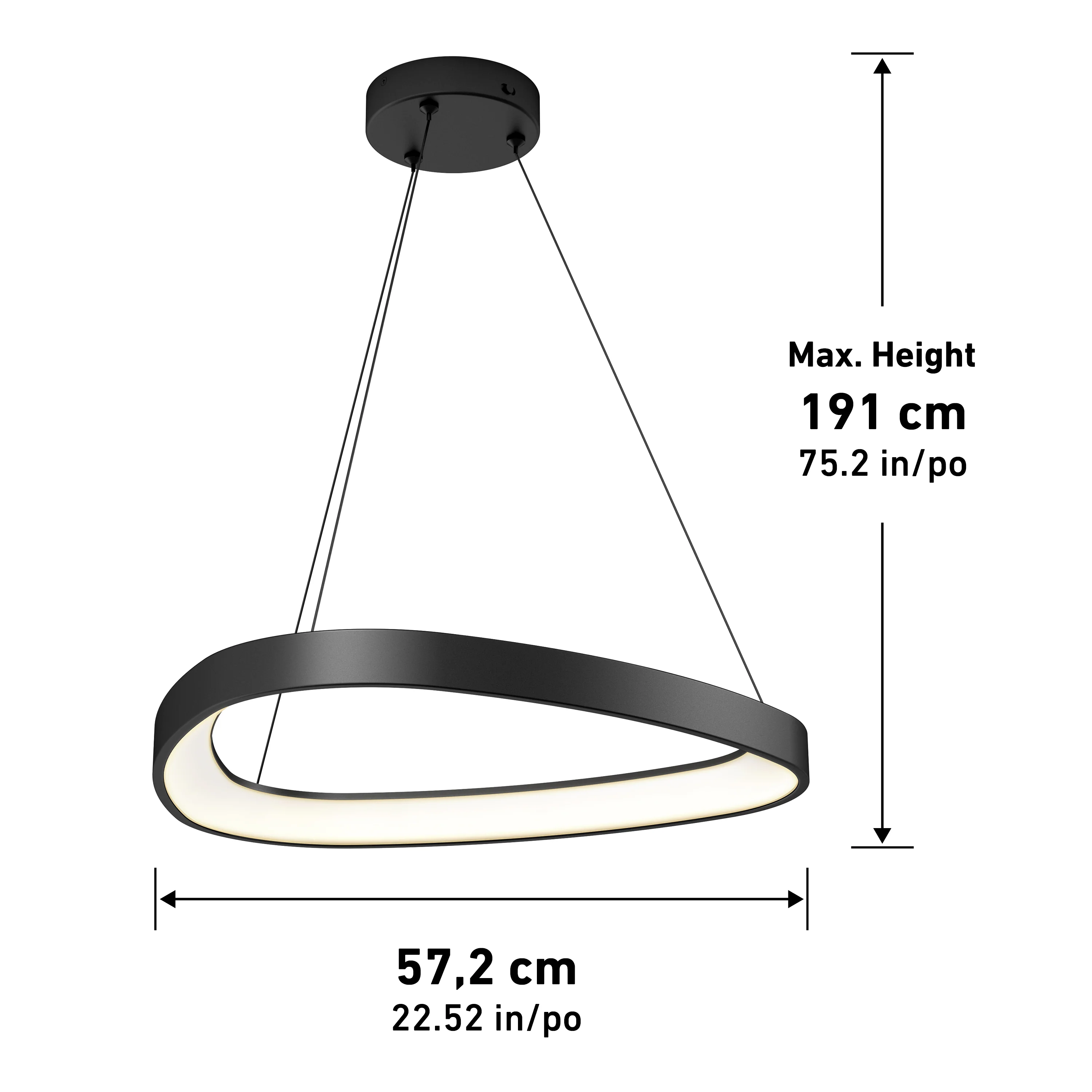 Bjorn modern LED pendant light 5 CCT - Image 17