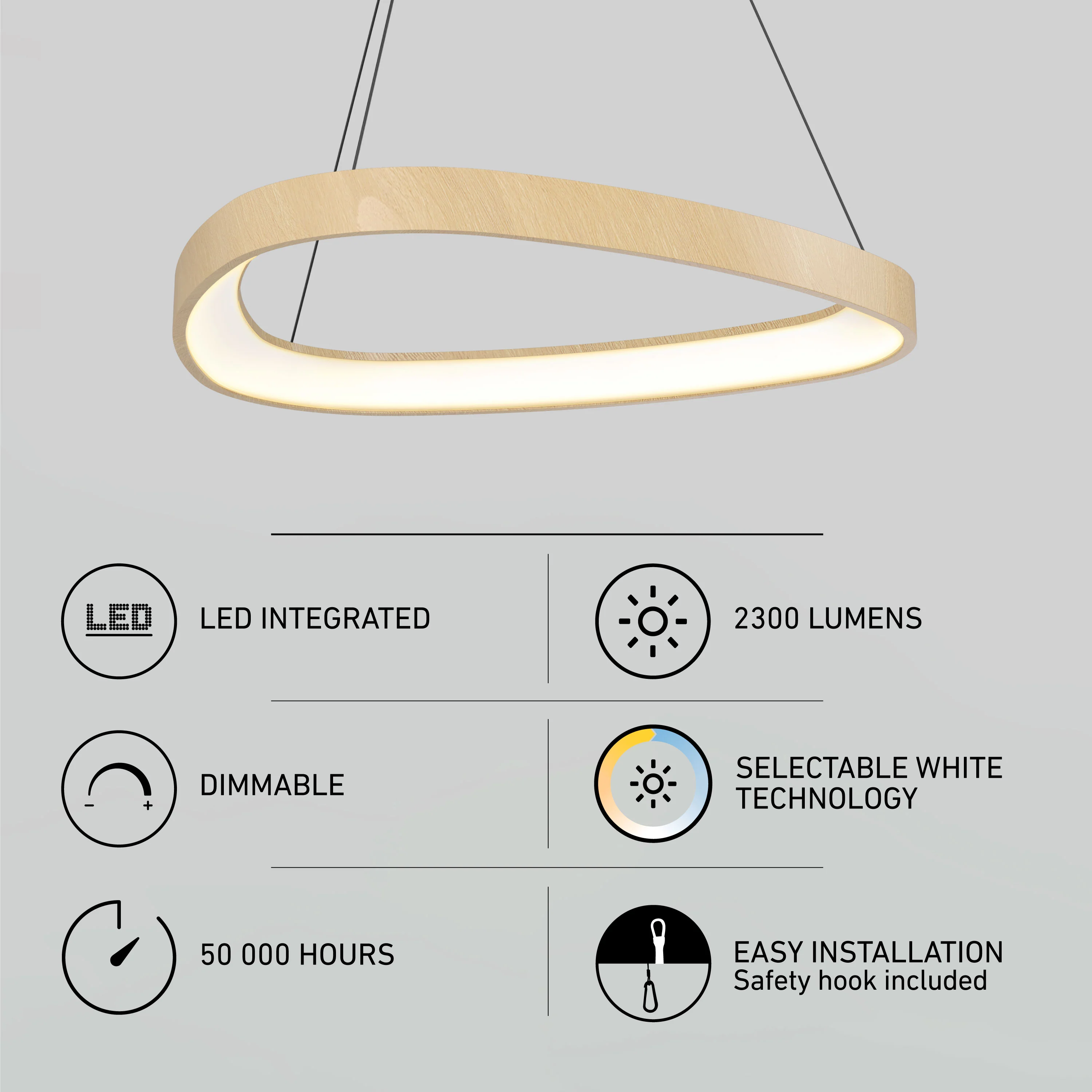 Bjorn modern LED pendant light 5 CCT - Image 28