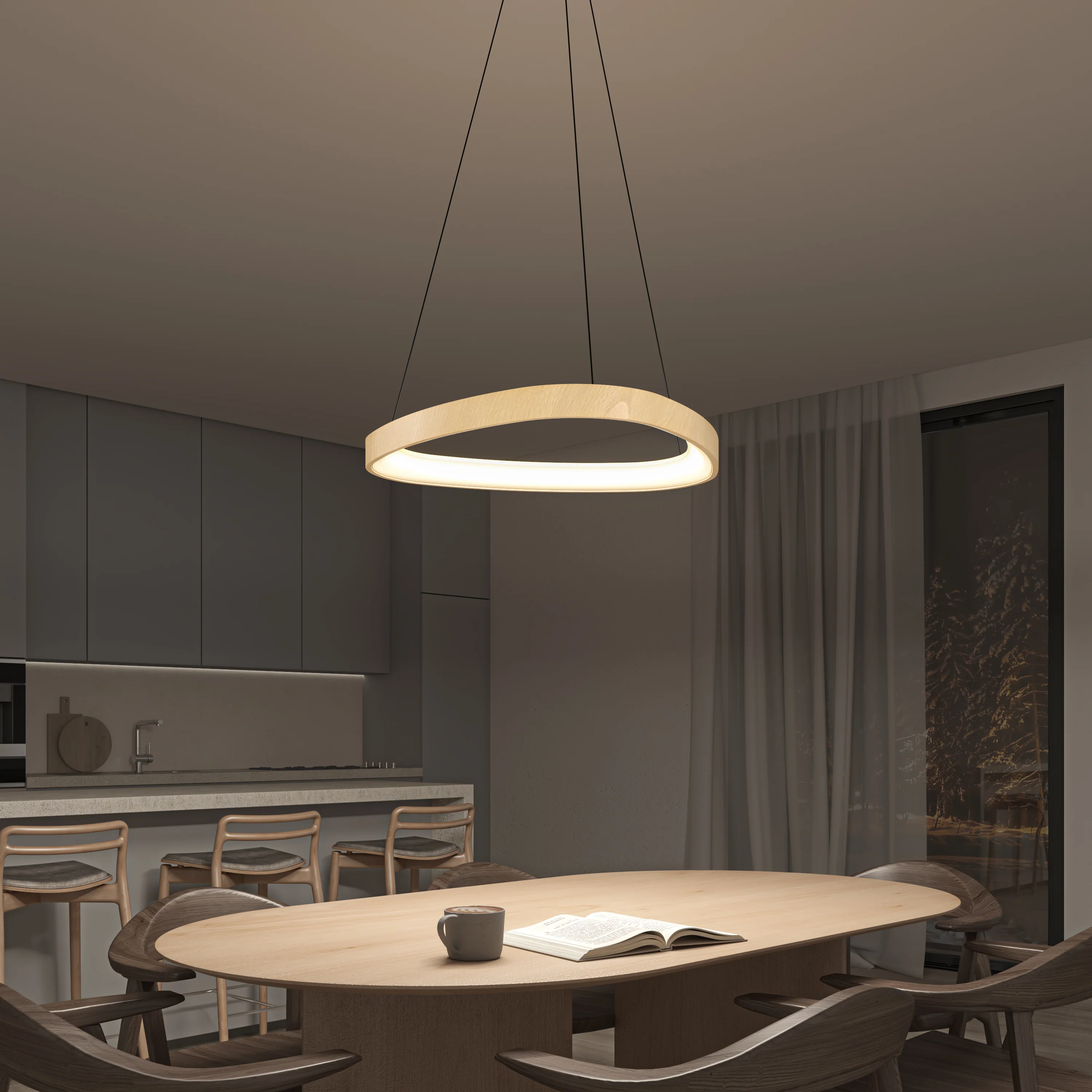 Bjorn modern LED pendant light 5 CCT - Image 29