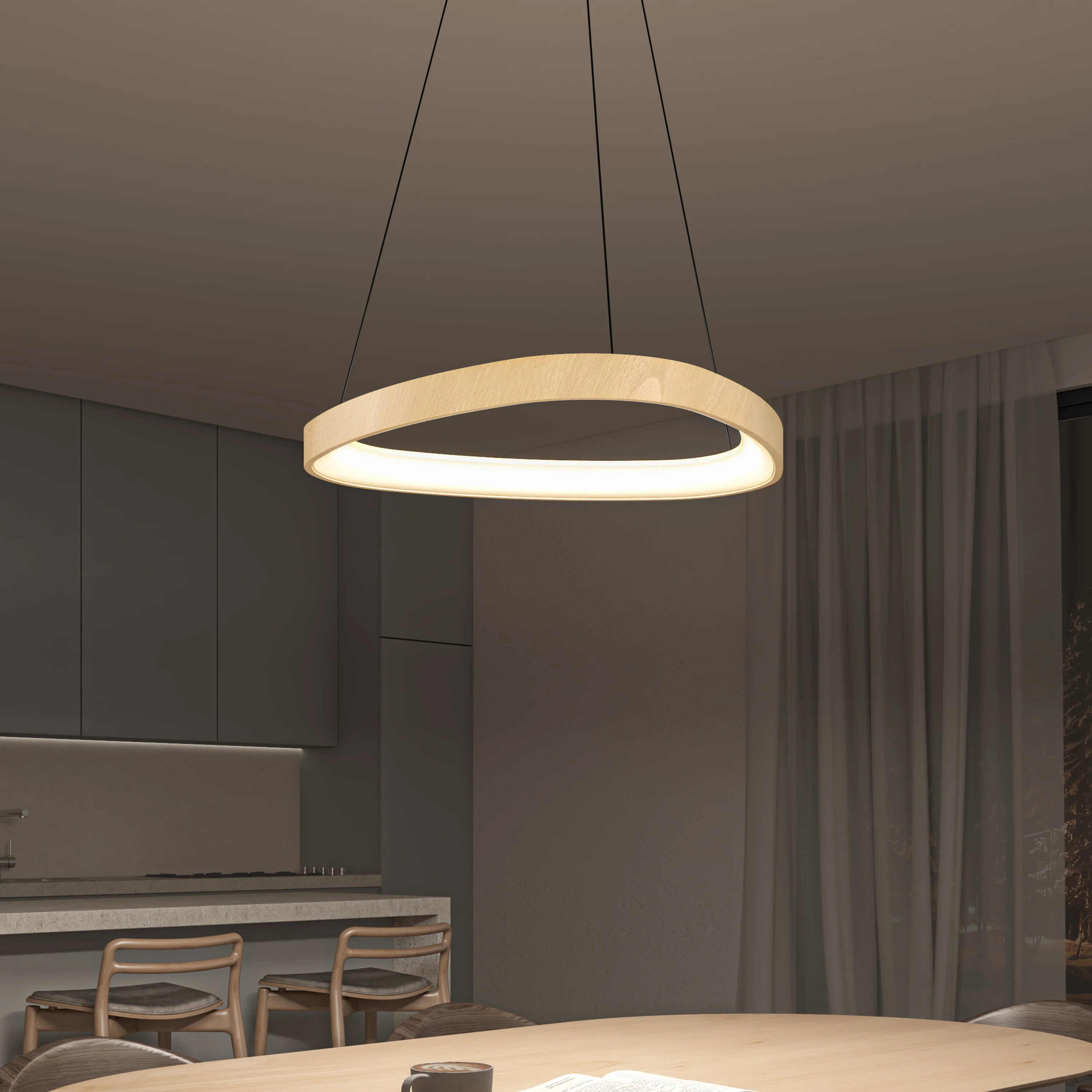 Bjorn modern LED pendant light 5 CCT - Image 30