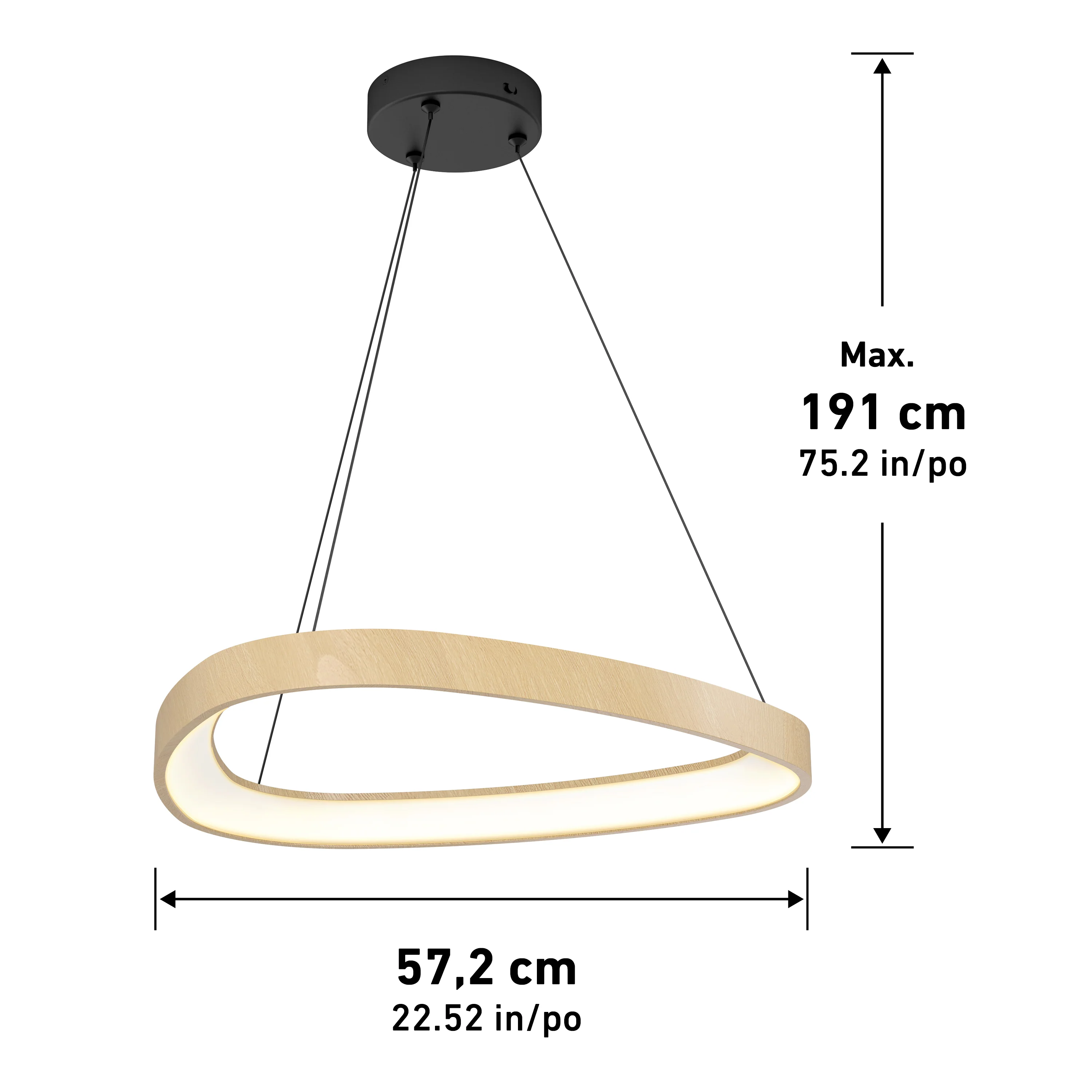 Bjorn modern LED pendant light 5 CCT - Image 33