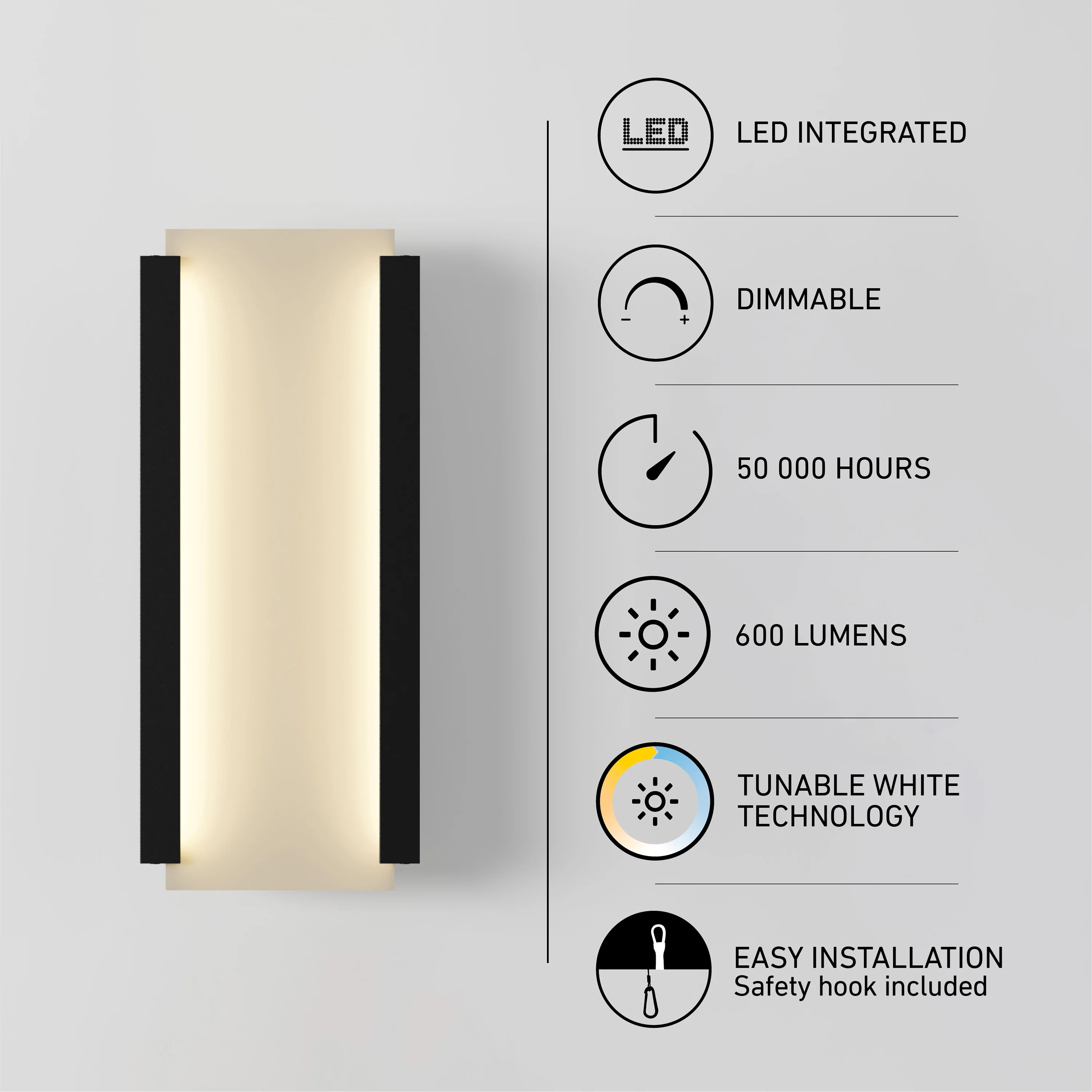Blade indoor-outdoor LED wall light - Image 10