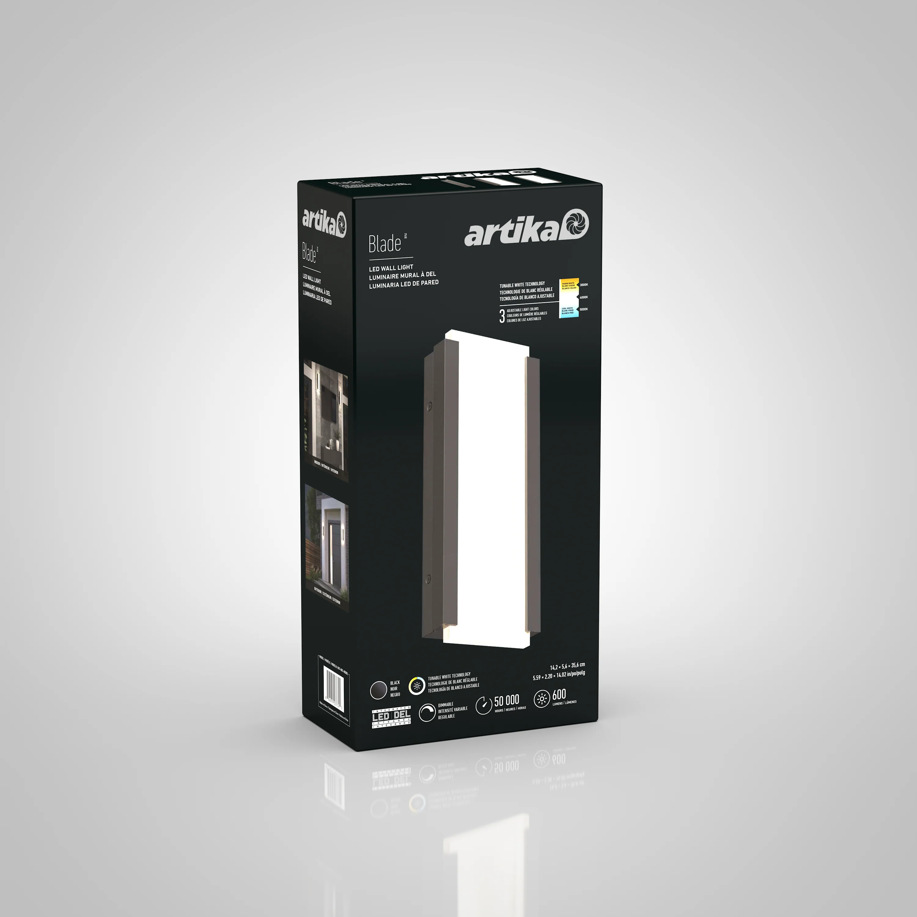 Blade indoor-outdoor LED wall light - Image 11