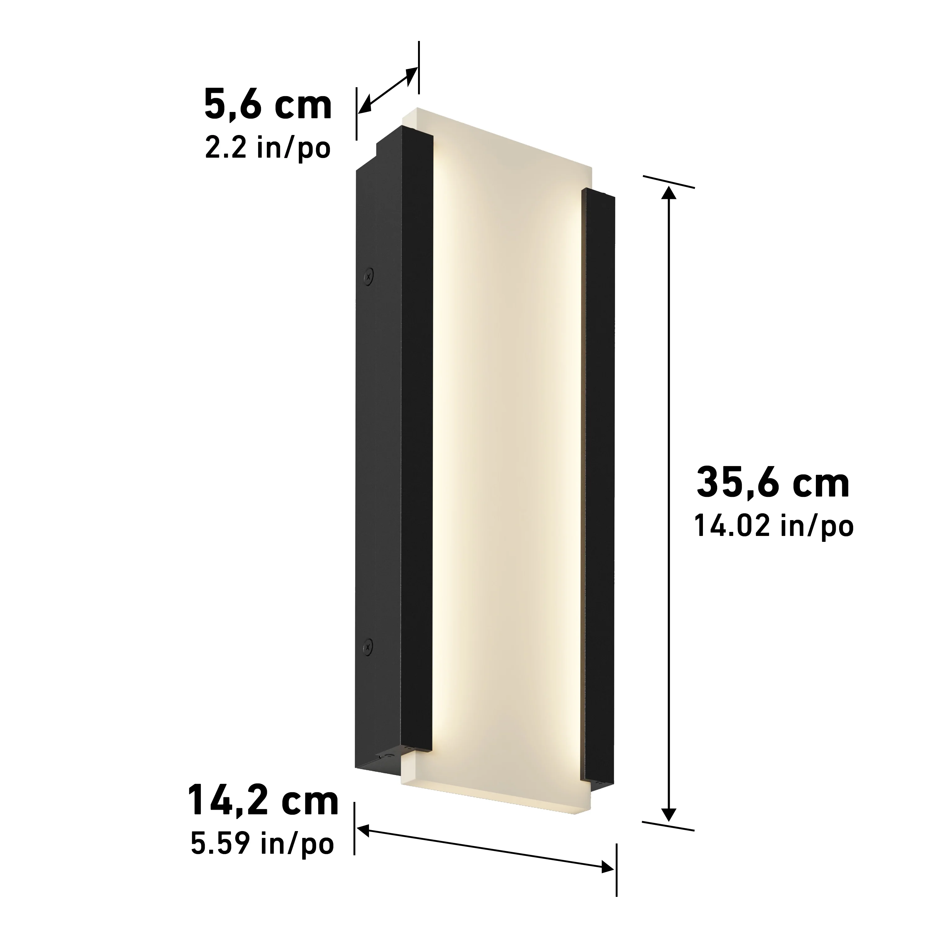 Blade indoor-outdoor LED wall light - Image 13