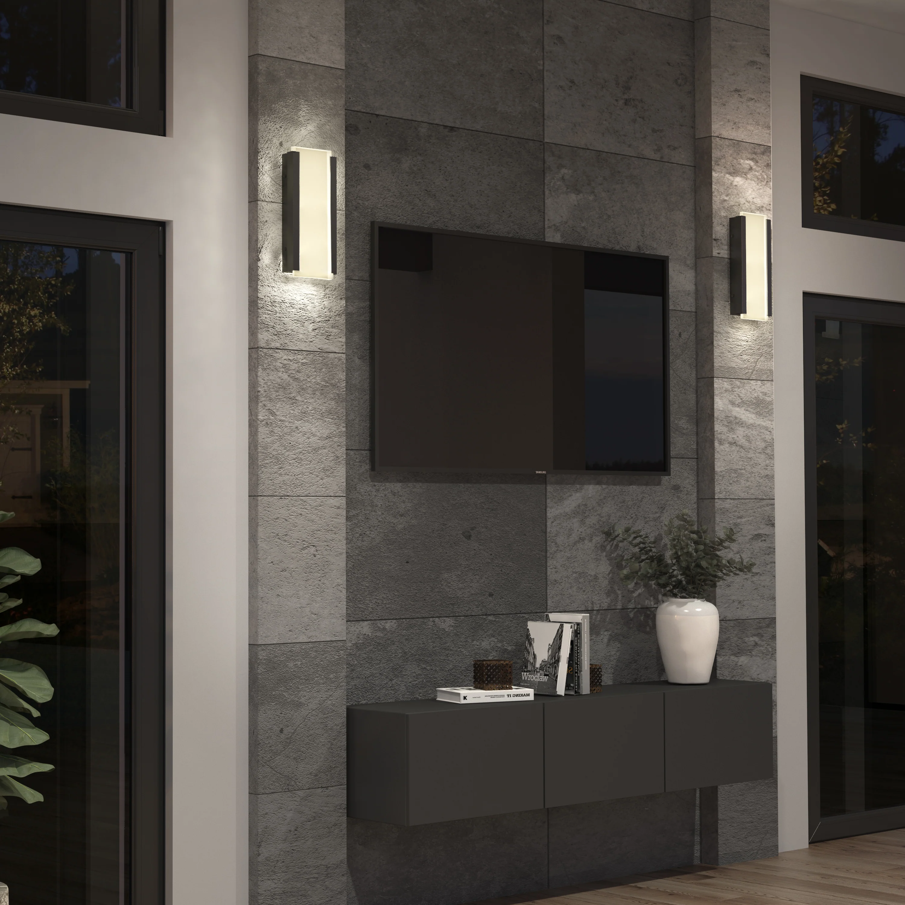 Blade indoor-outdoor LED wall light - Image 8