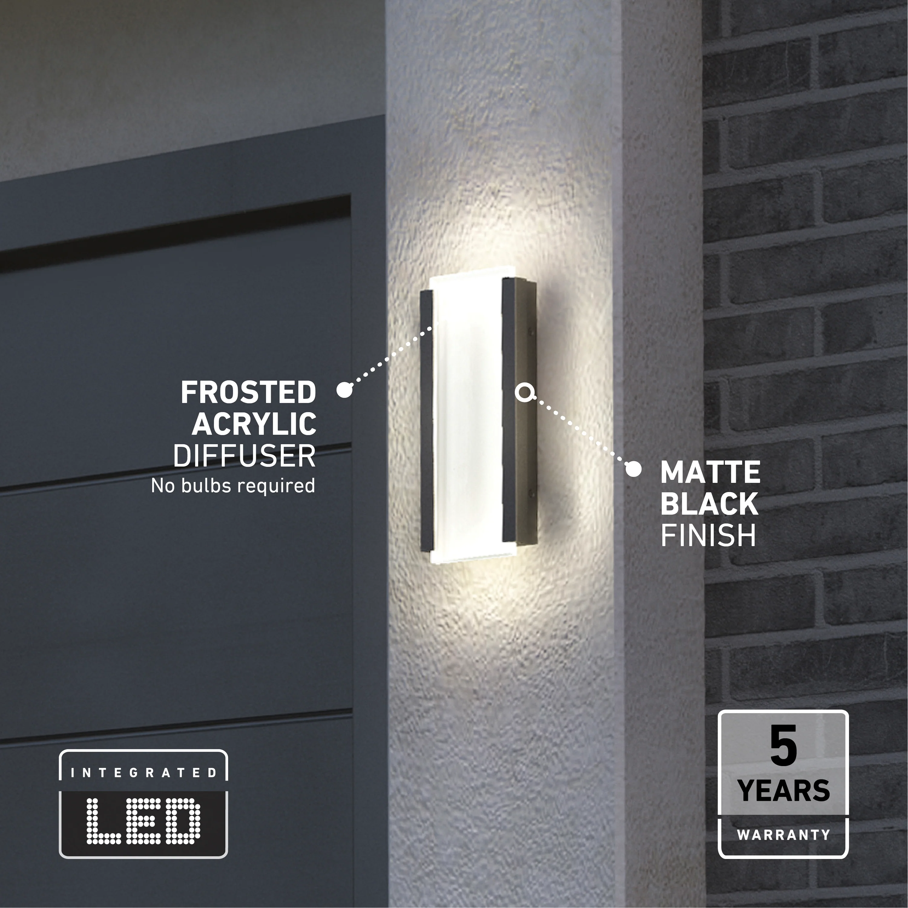 Blade indoor-outdoor LED wall light - Image 9