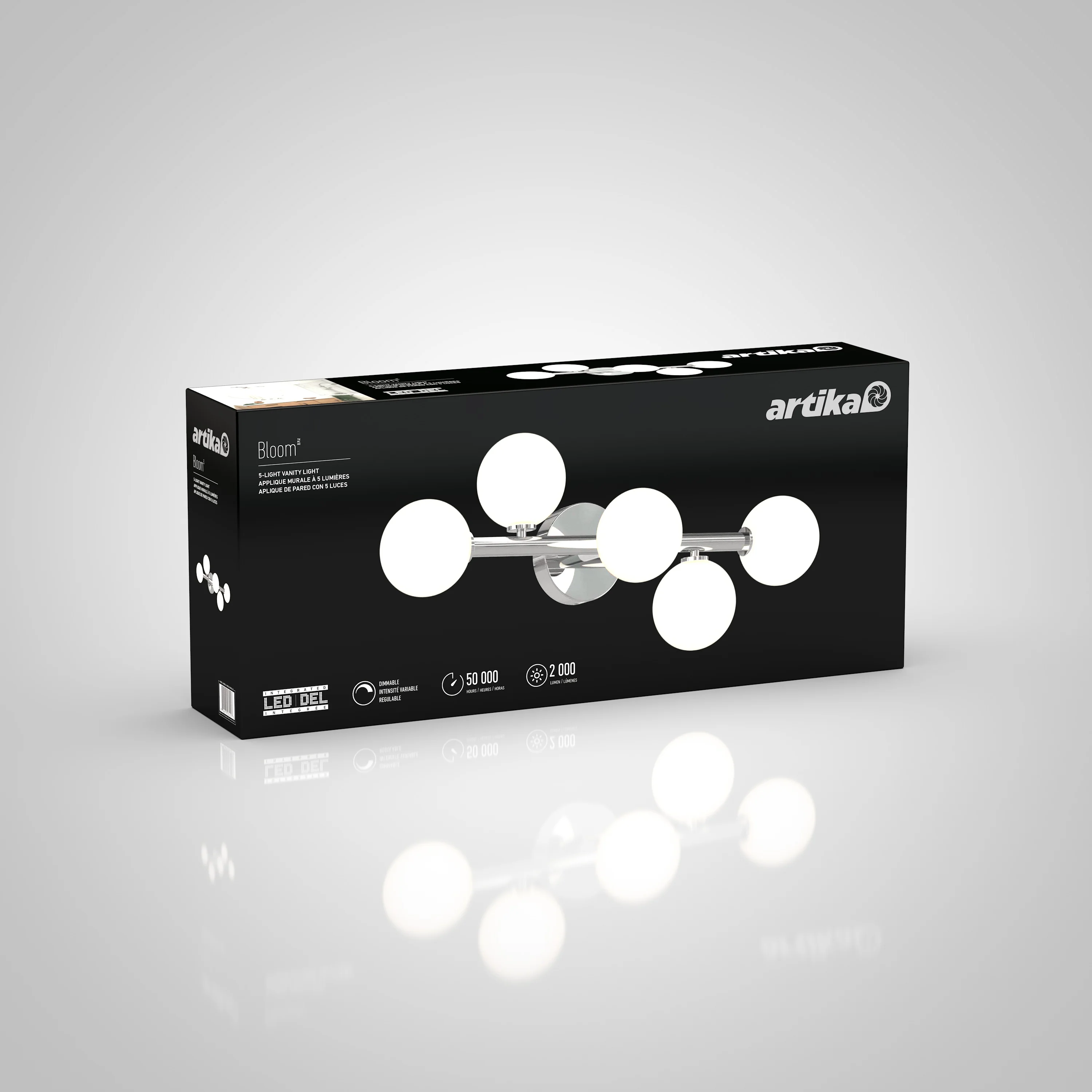 Bloom modern LED bathroom vanity light - Image 14