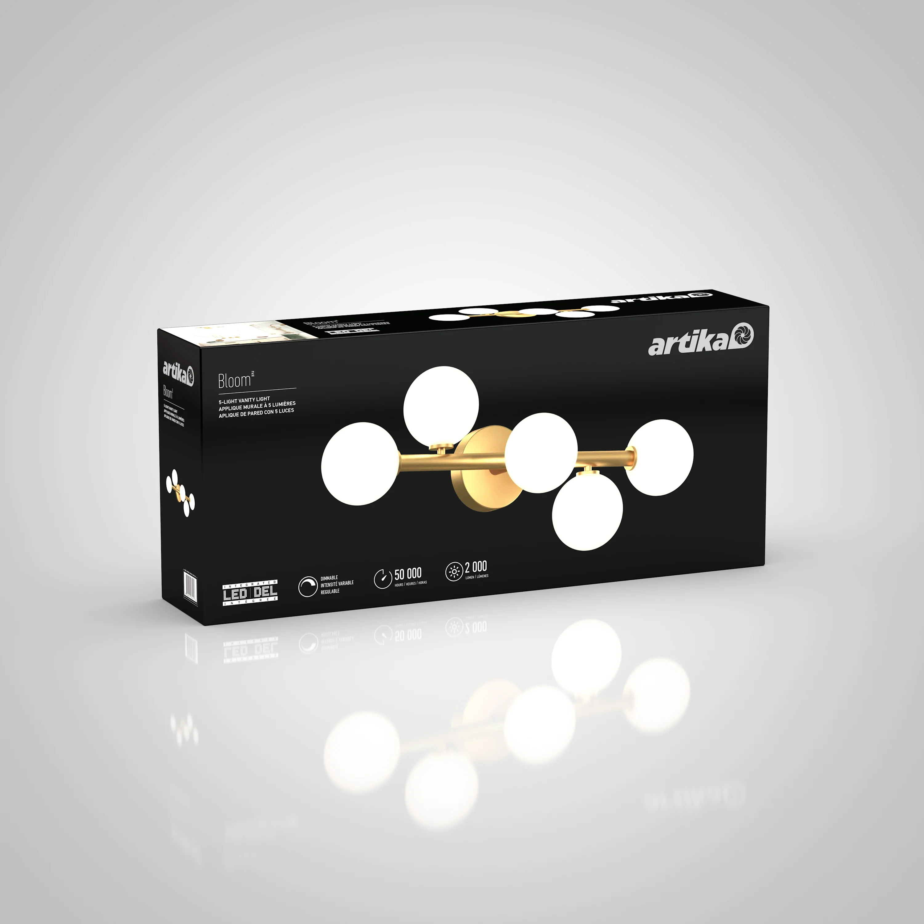 Bloom modern LED bathroom vanity light - Image 22