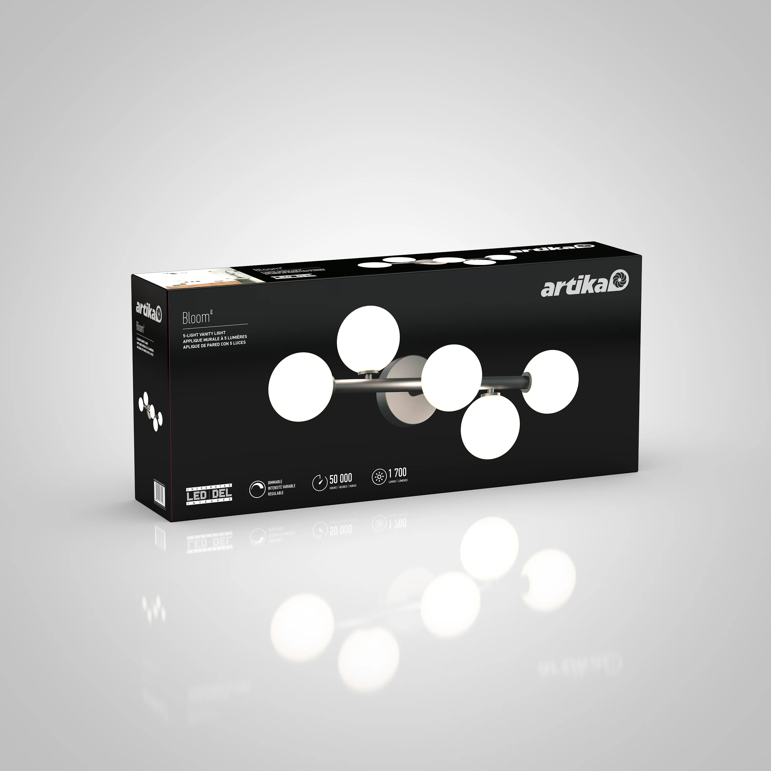 Bloom modern LED bathroom vanity light - Image 6