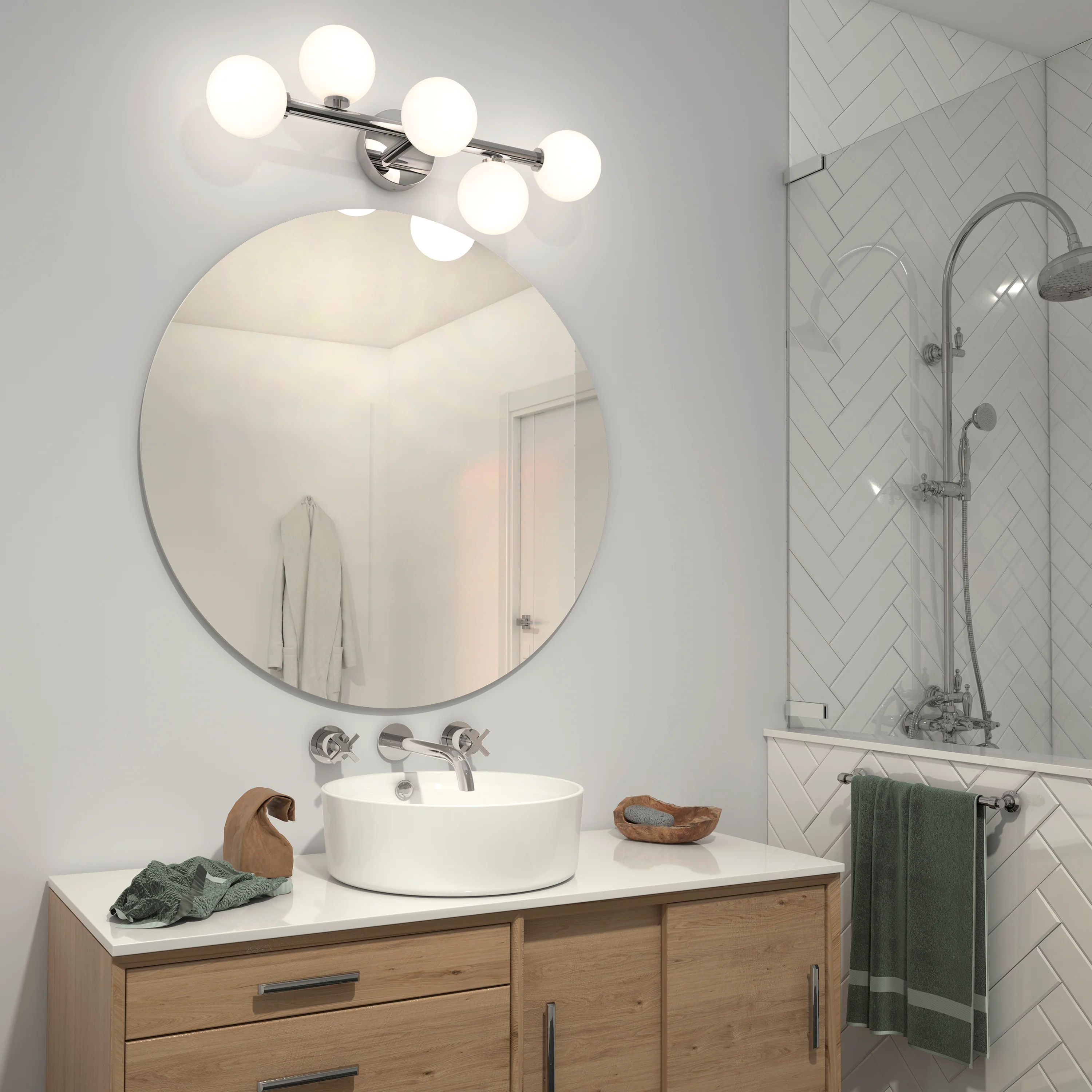 Bloom modern LED bathroom vanity light - Image 9