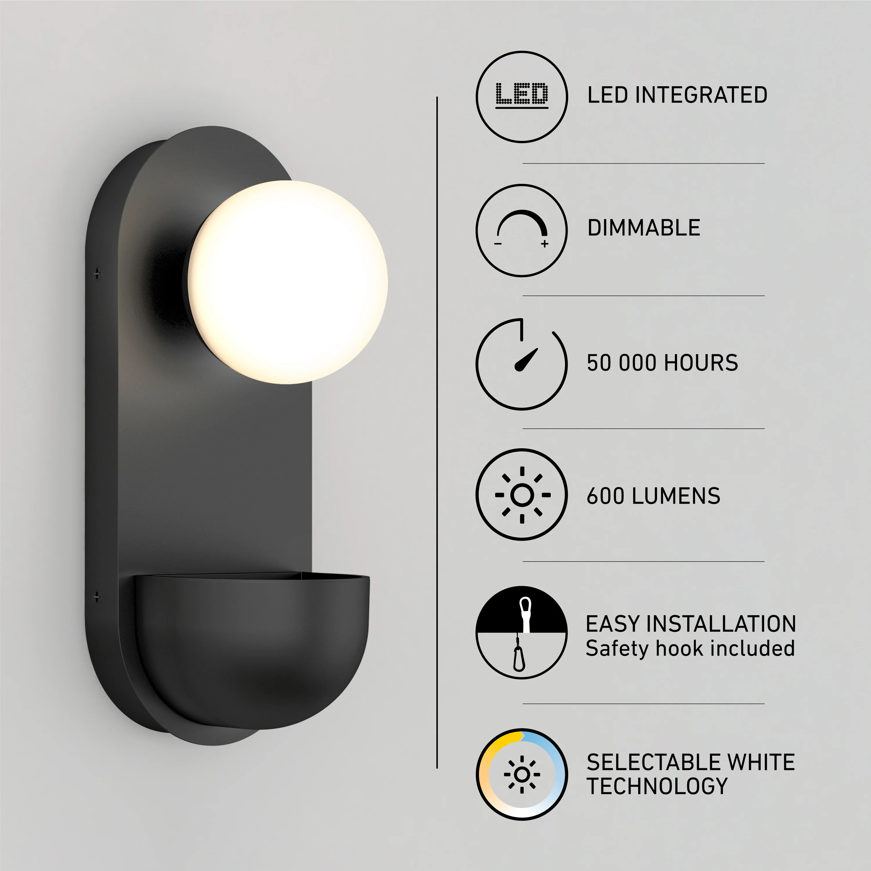 Bloomfield LED modern mid-century wall sconce 5 CCT - Image 10