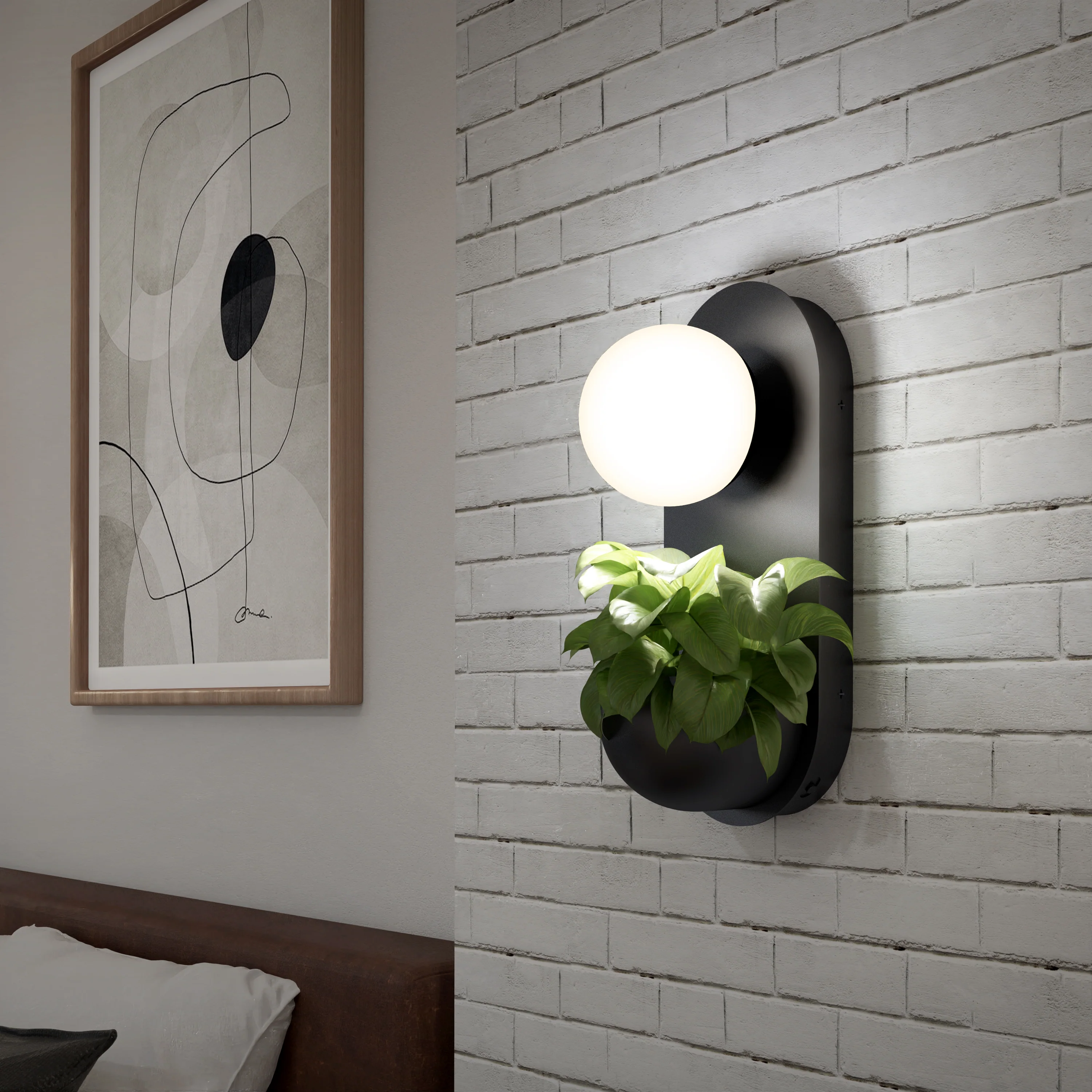 Bloomfield LED modern mid-century wall sconce 5 CCT - Image 12