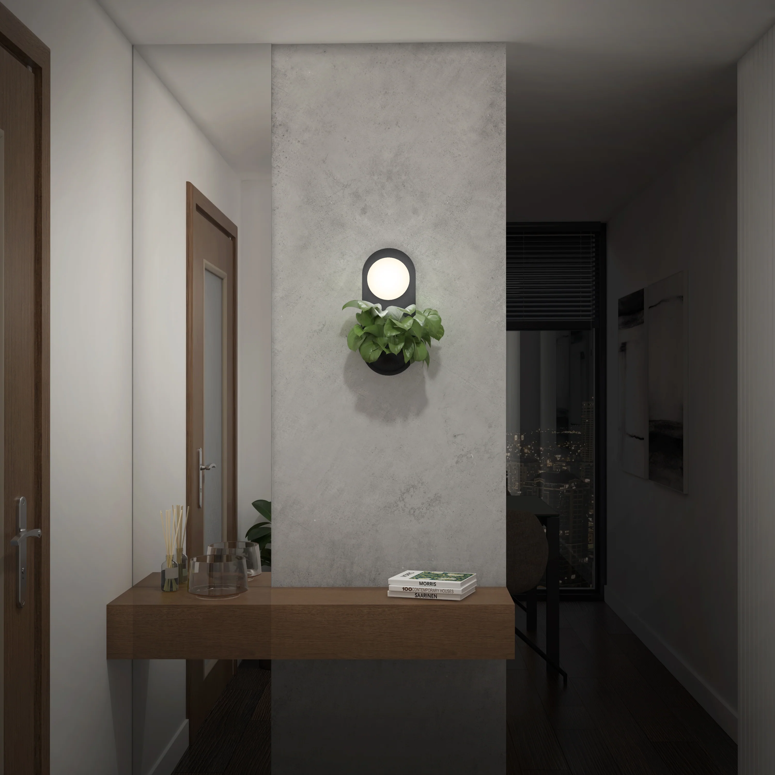 Bloomfield LED modern mid-century wall sconce 5 CCT - Image 2