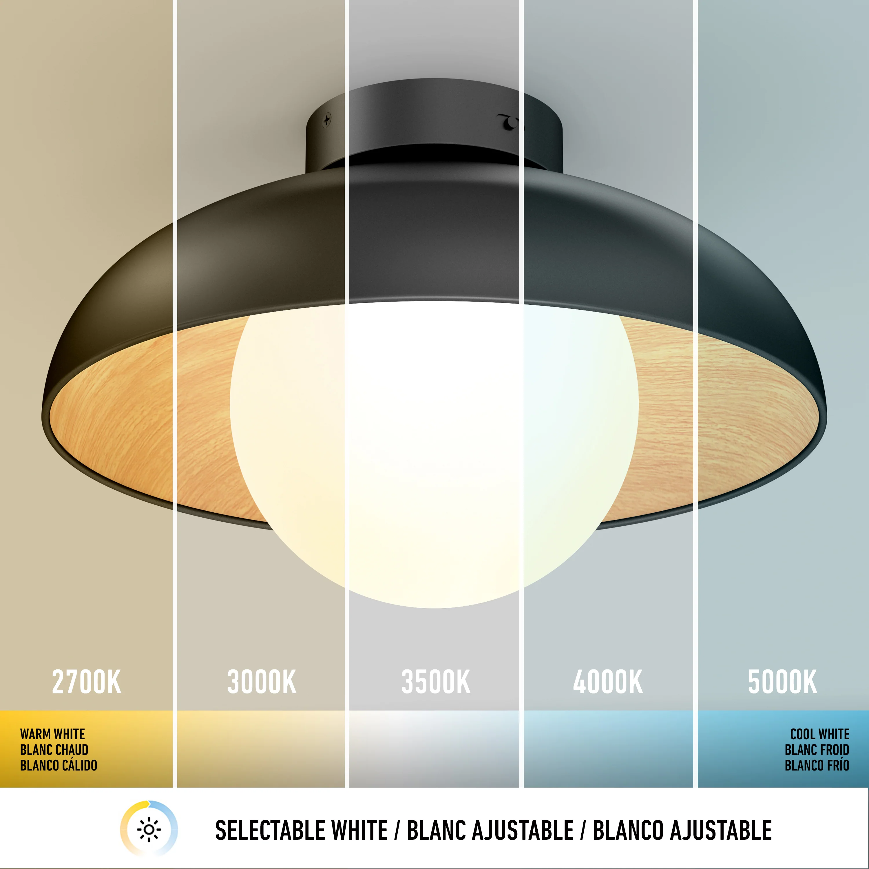 Boden LED flush mount light 5 CCT - Image 7