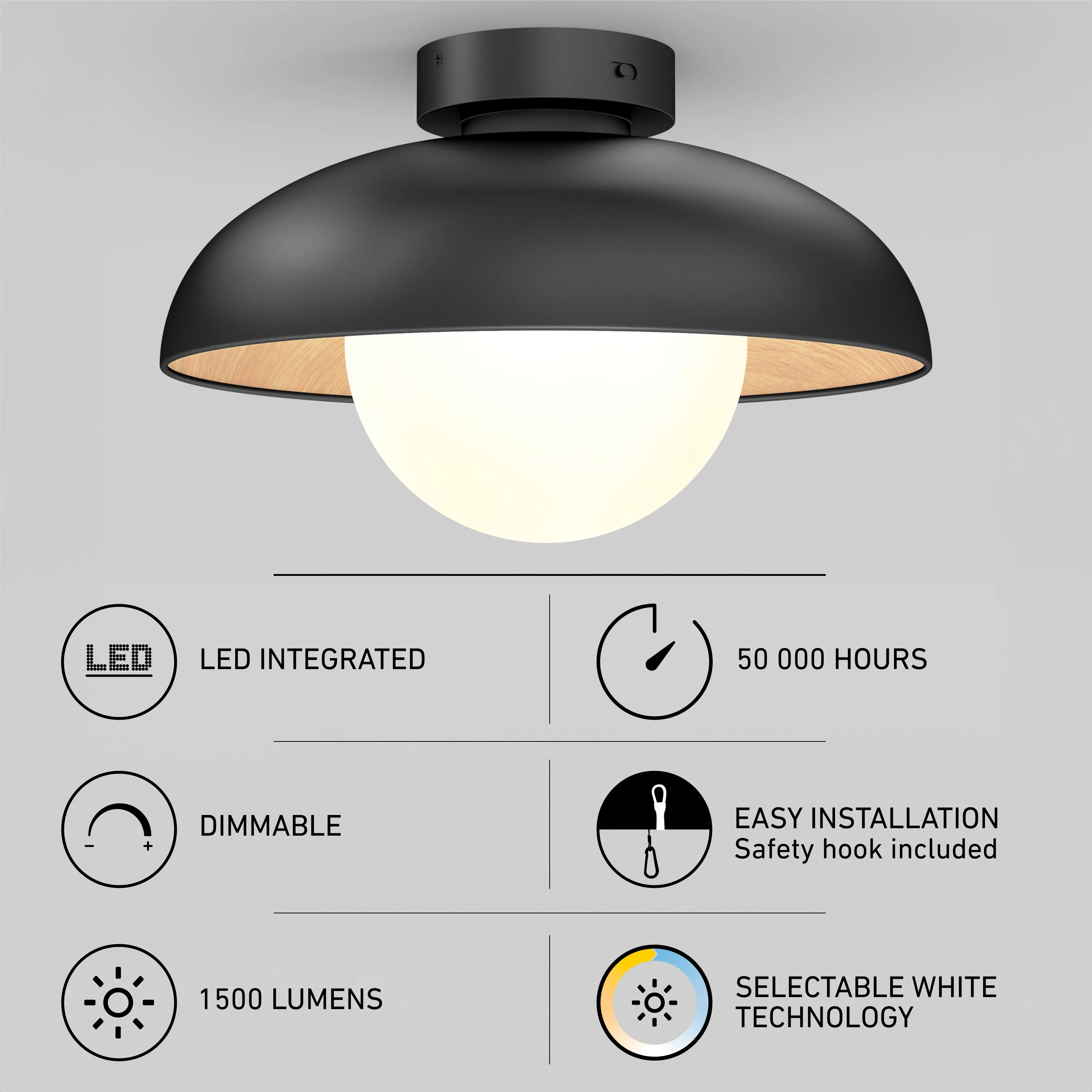 Boden LED flush mount light 5 CCT - Image 8
