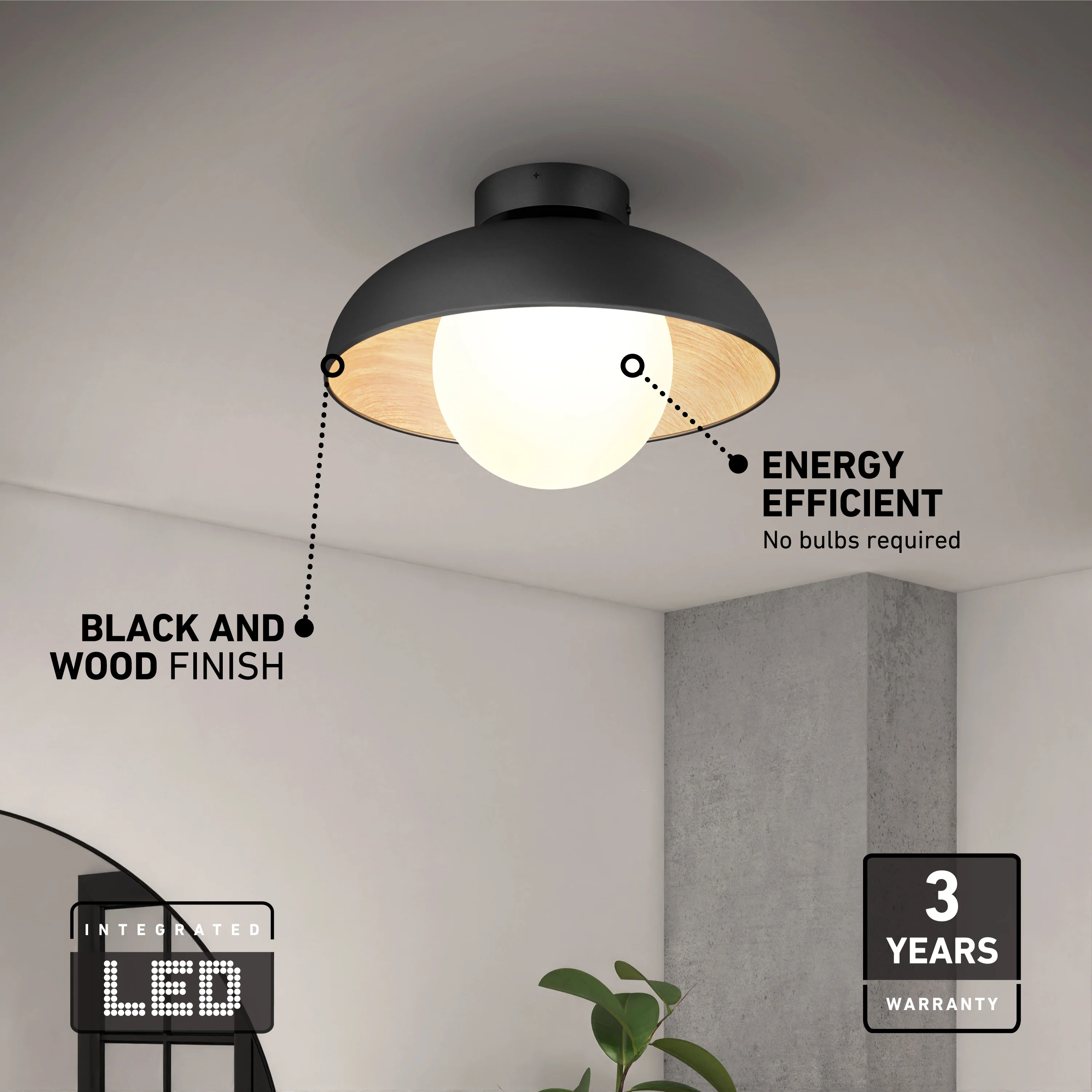Boden LED flush mount light 5 CCT - Image 9