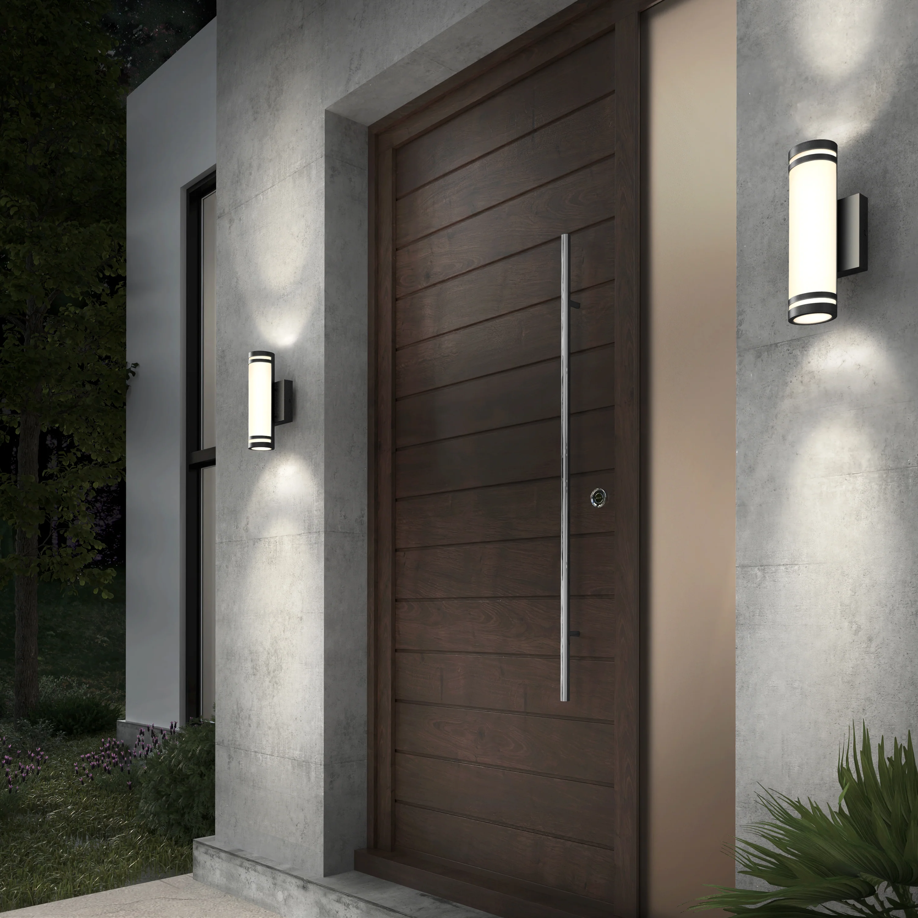Bradley modern LED indoor-outdoor wall light 3 CCT - Image 7