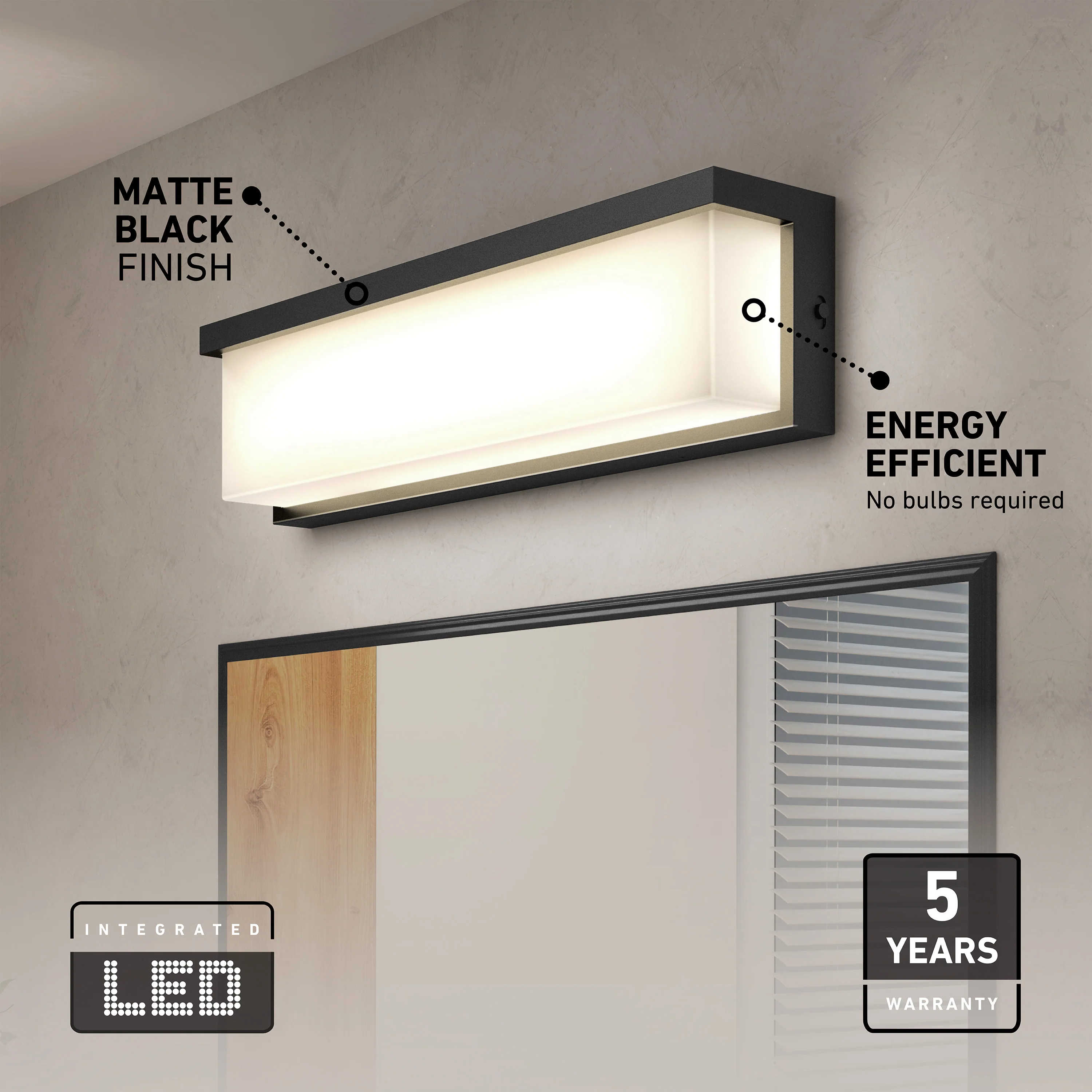 Bristol modern LED bathroom vanity light 3 CCT - Image 7