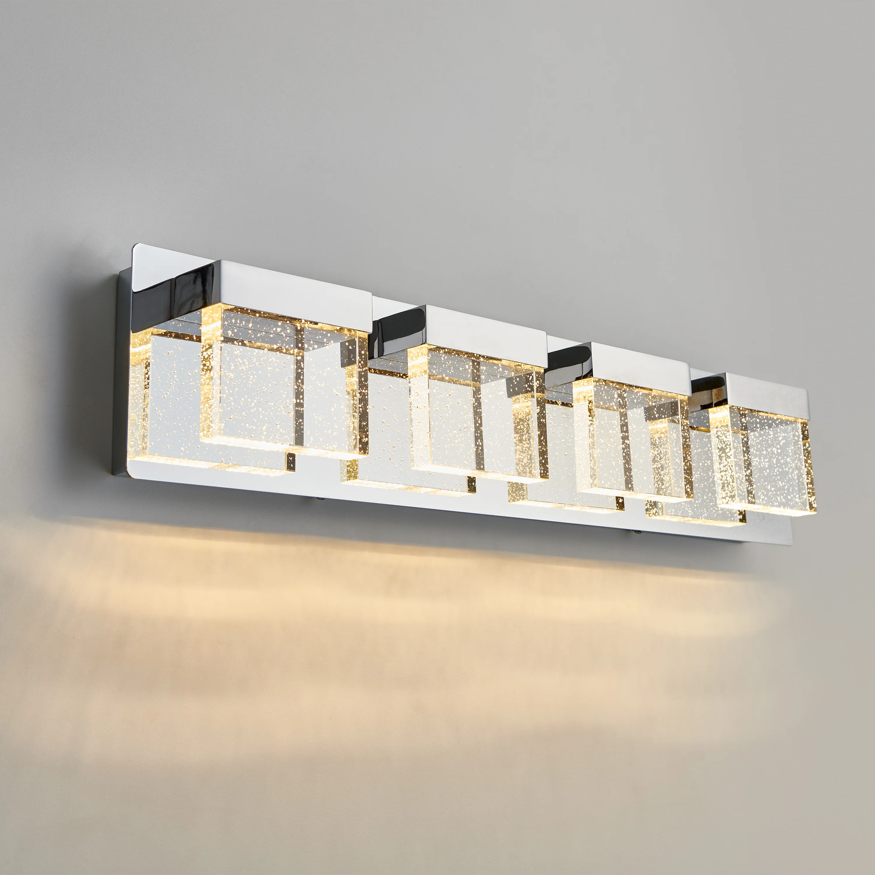 Bubble Cube 4-light LED bathroom vanity light