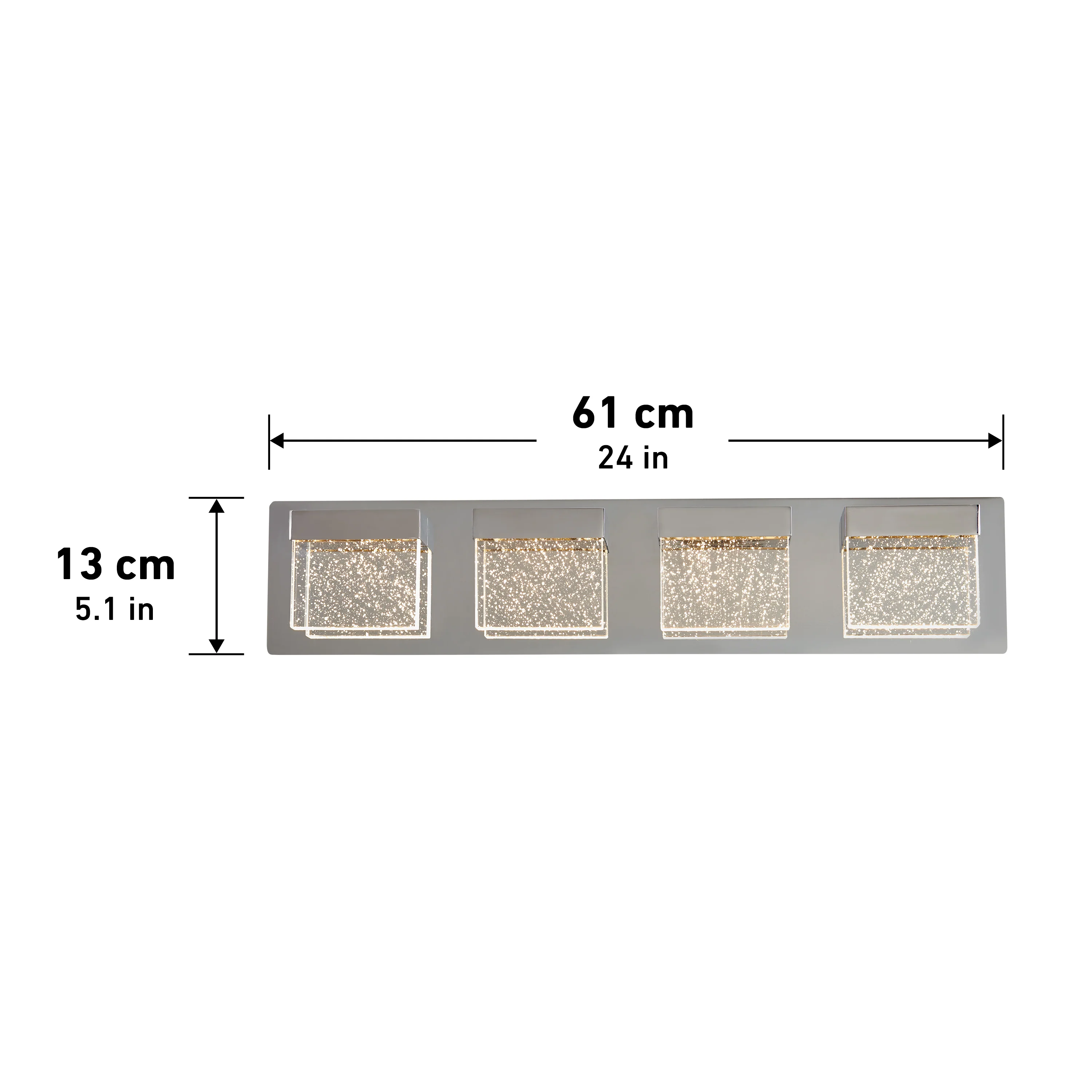 Bubble Cube 4-light LED bathroom vanity light - Image 11