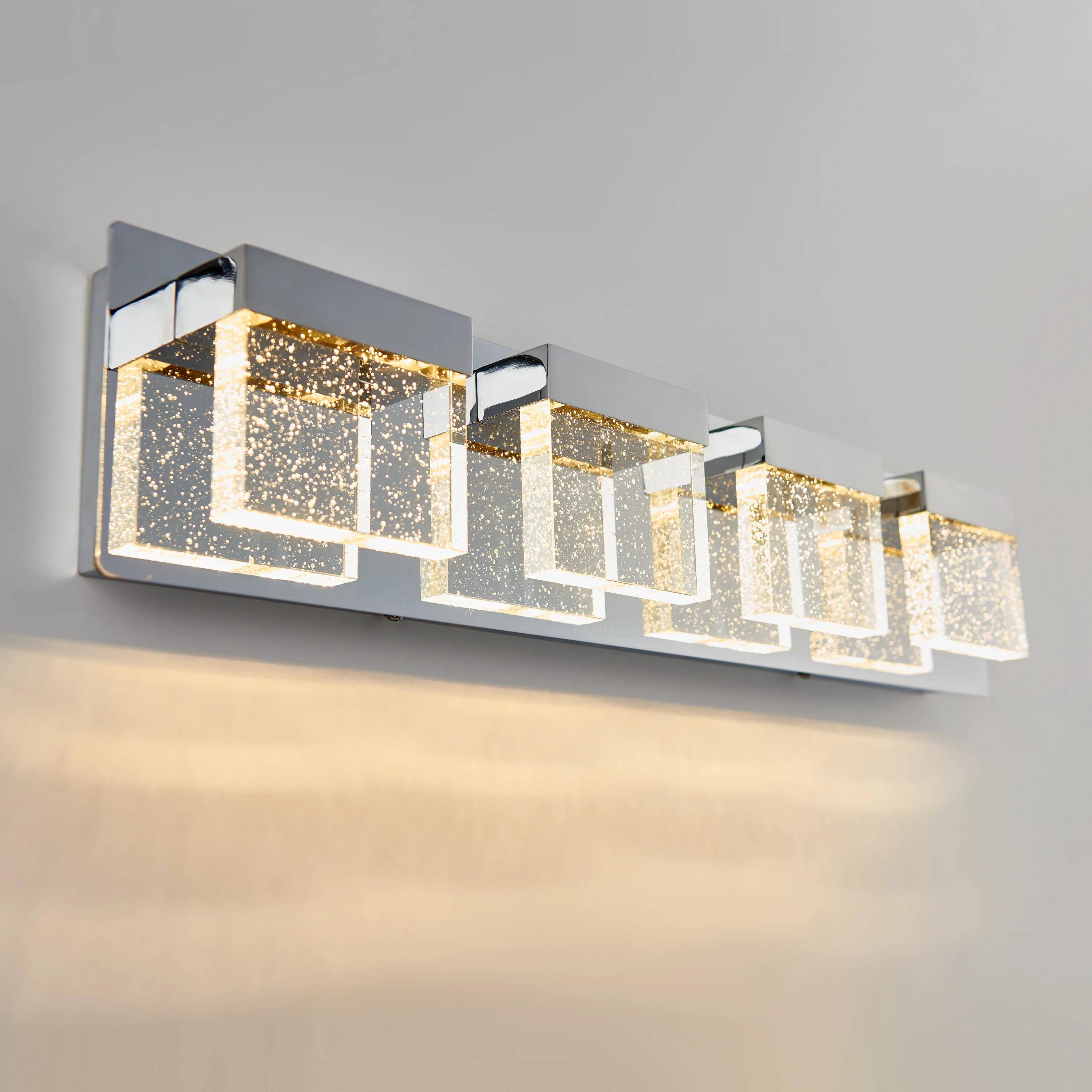 Bubble Cube 4-light LED bathroom vanity light - Image 6