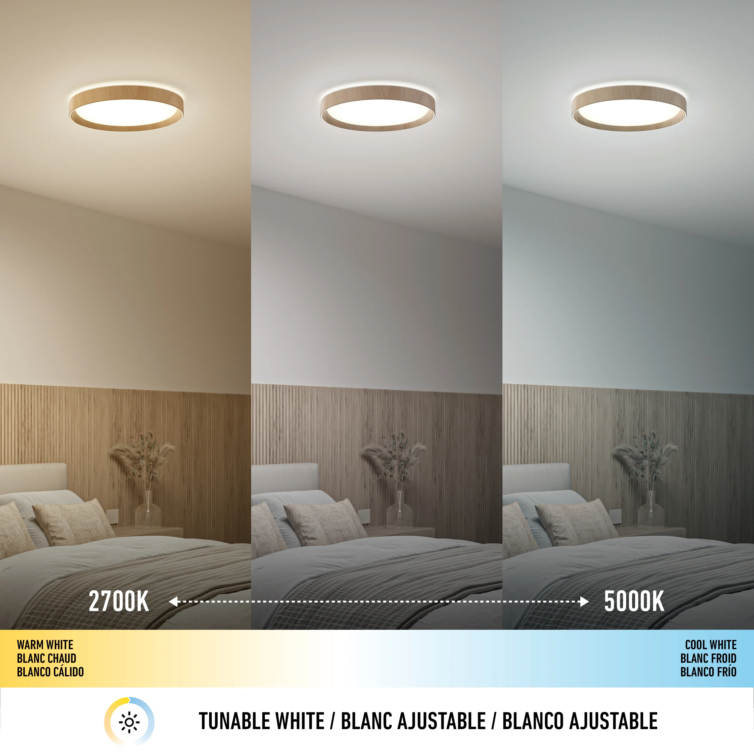 Callisto 15 in. LED flush mount light 5 CCT - Image 17